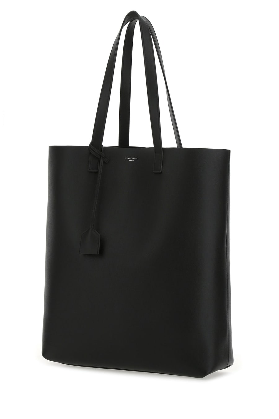 Saint Laurent Borsa shopping Bold in pelle nera, view 2