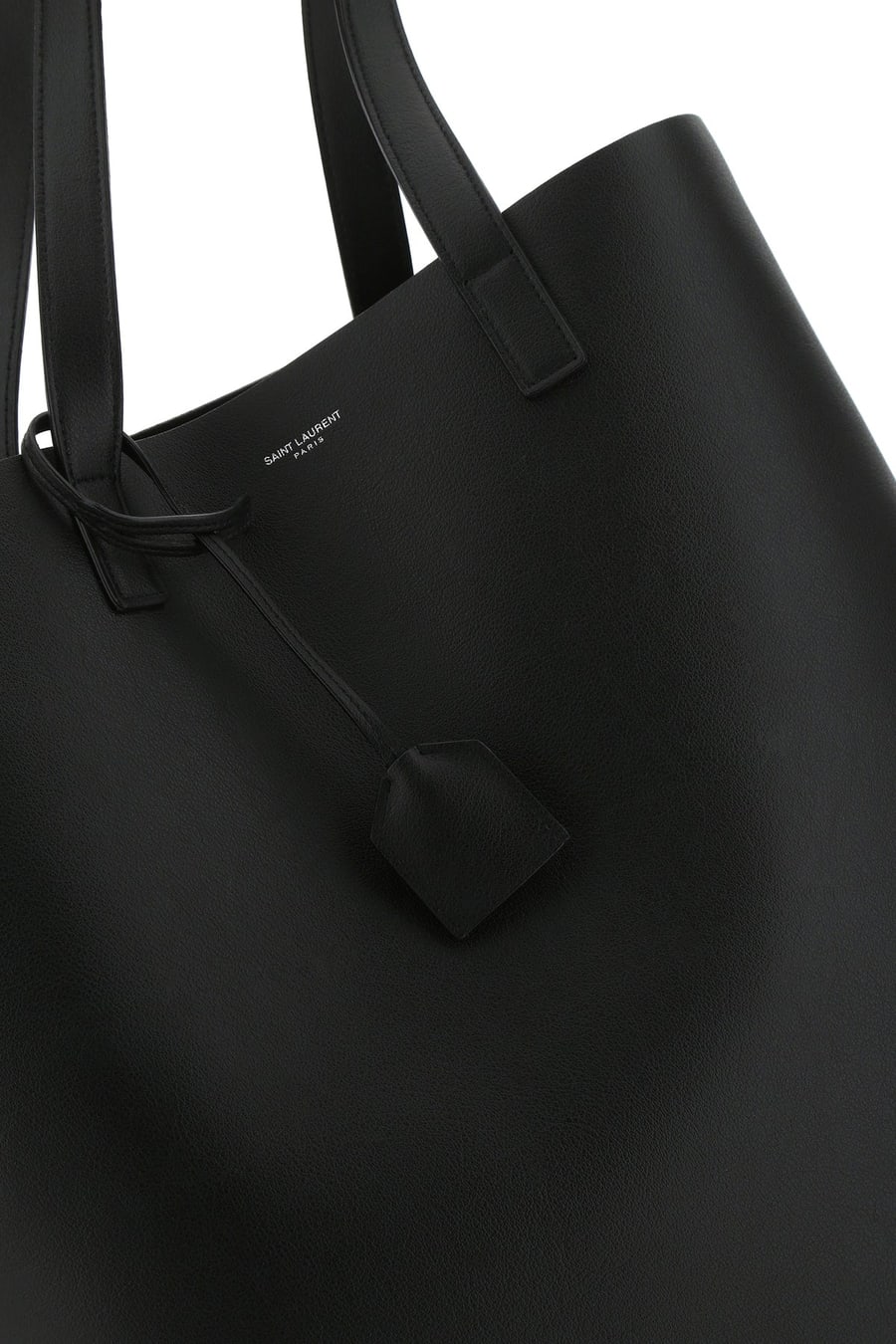 Saint Laurent Borsa shopping Bold in pelle nera, view 4