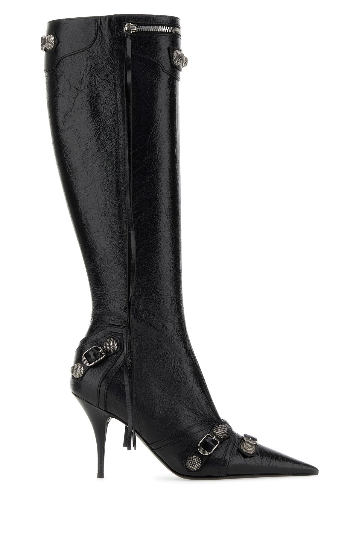 Balenciaga Stivali Cagole in pelle nera