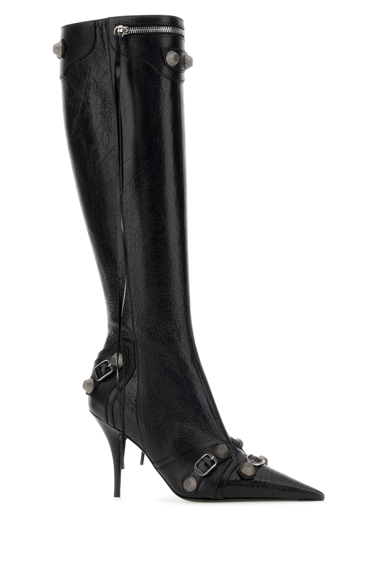 Balenciaga Stivali Cagole in pelle nera, view 2