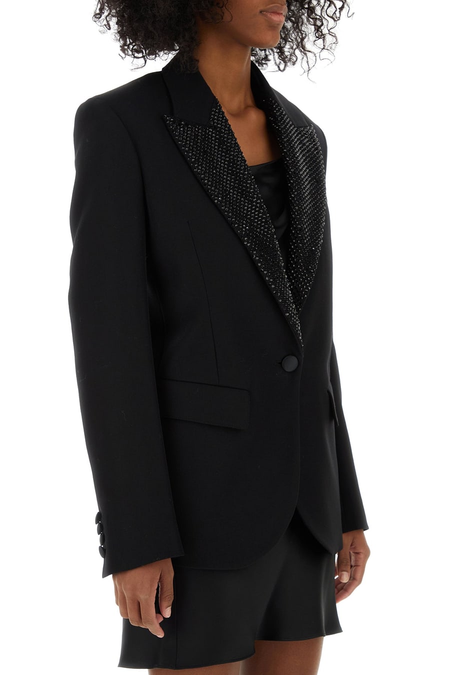 Stella McCartney Giacca in lana nera, view 3
