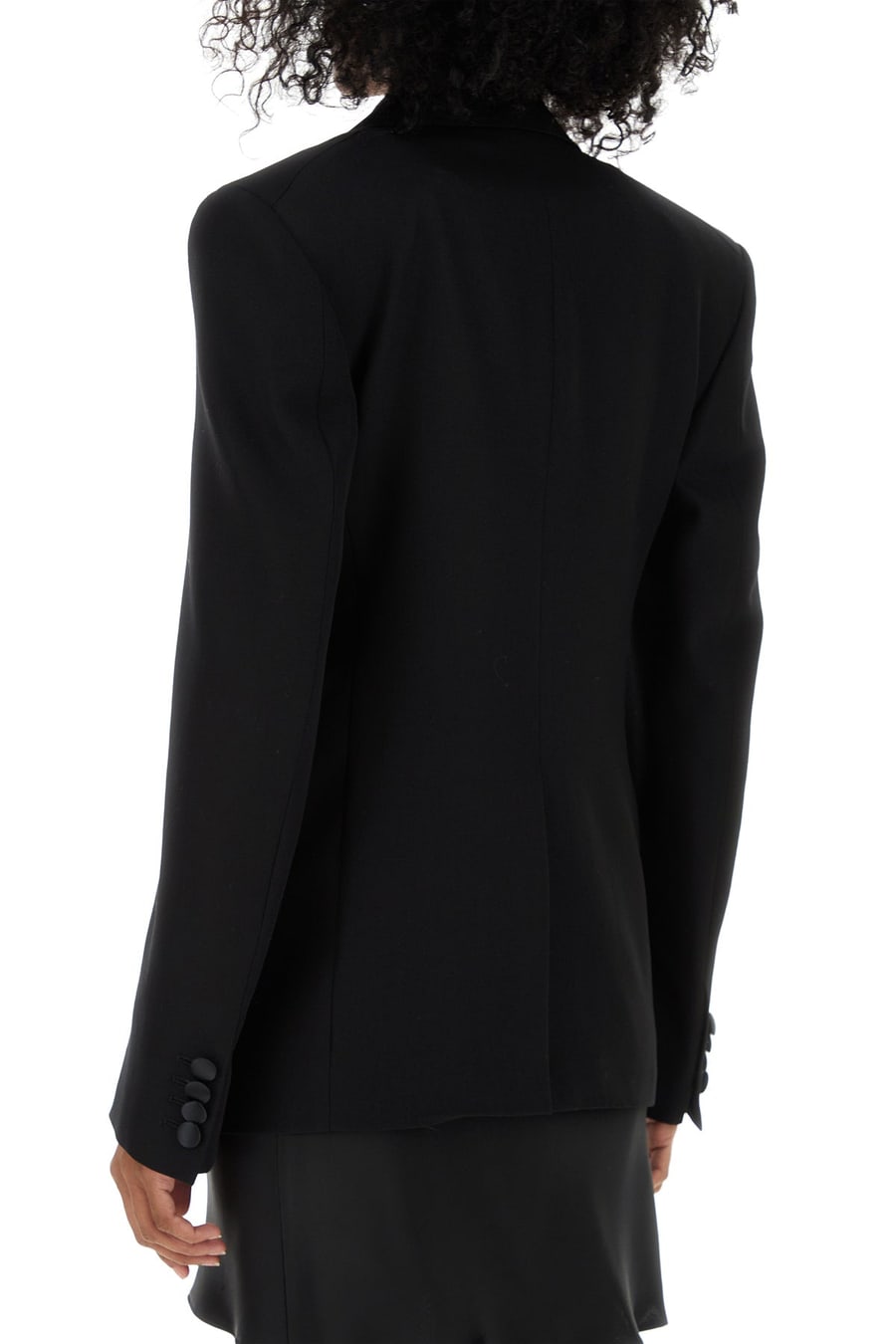 Stella McCartney Giacca in lana nera, view 4