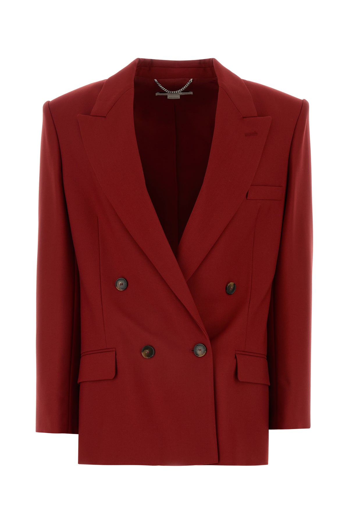 Stella McCartney Giacca in lana rosso tiziano