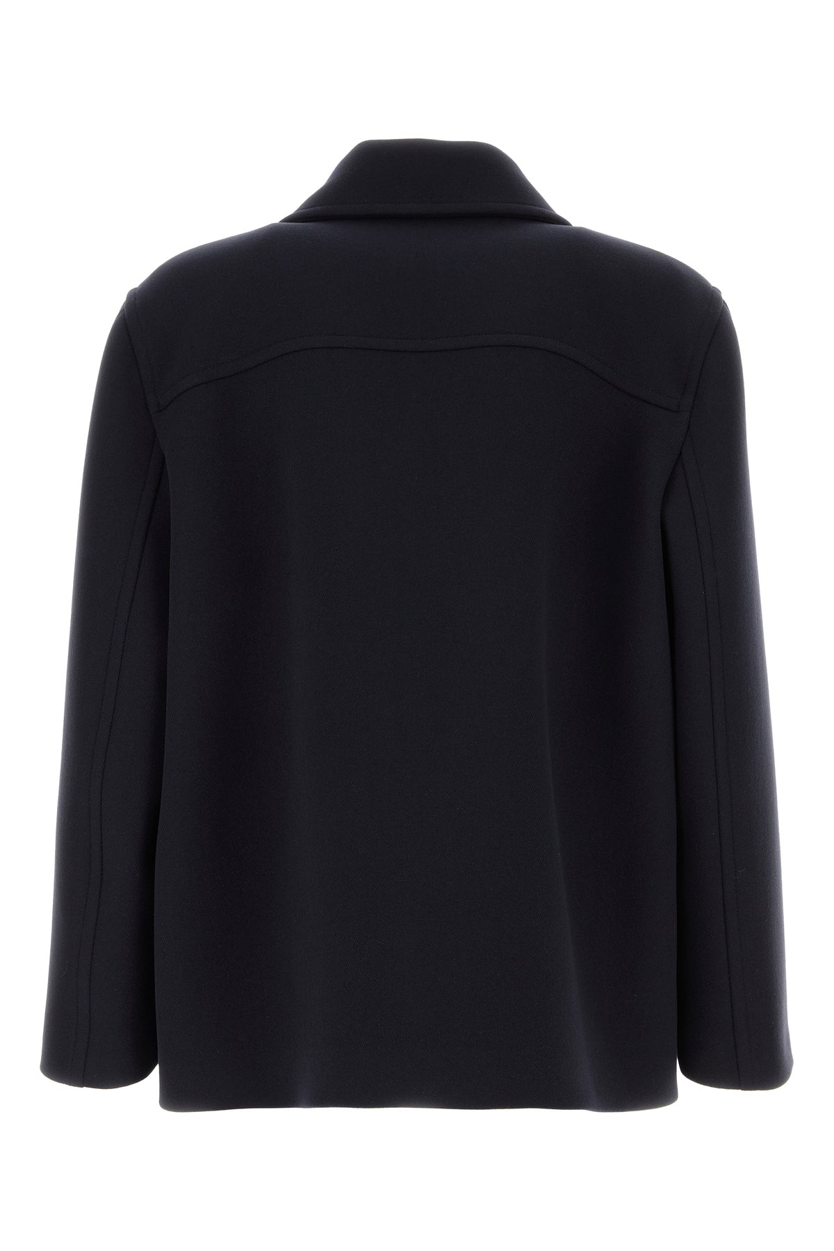 Valentino Garavani Cappotto in lana blu notte, view 2