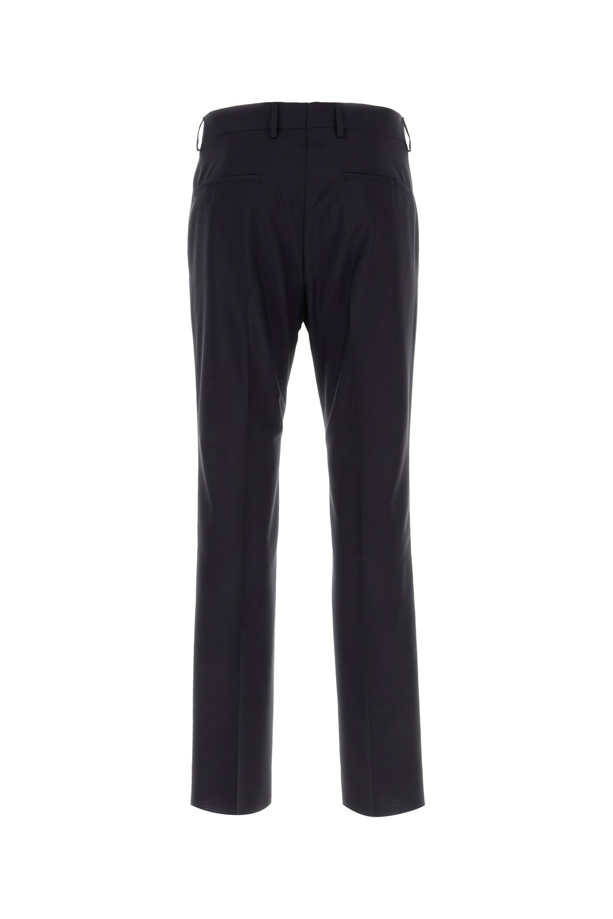 Valentino Garavani Pantalone in misto lana blu scuro, view 2