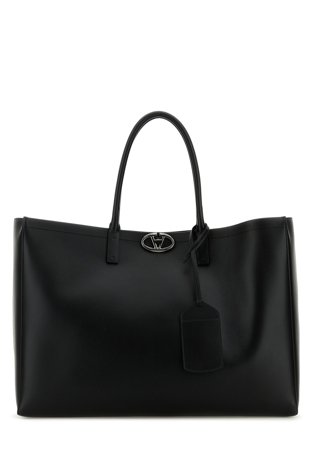 Valentino Garavani Borsa shopping VLogo in pelle nera