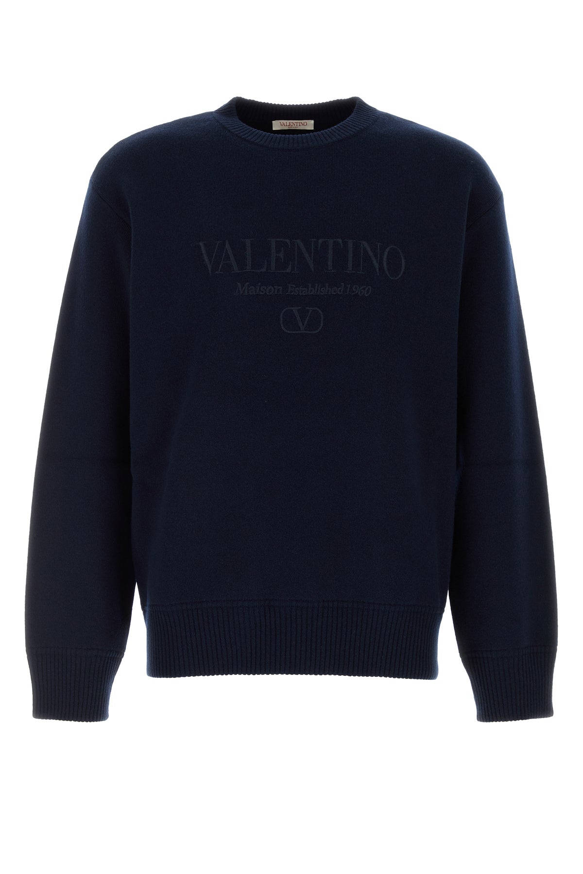 Valentino Garavani Maglione in lana blu scuro