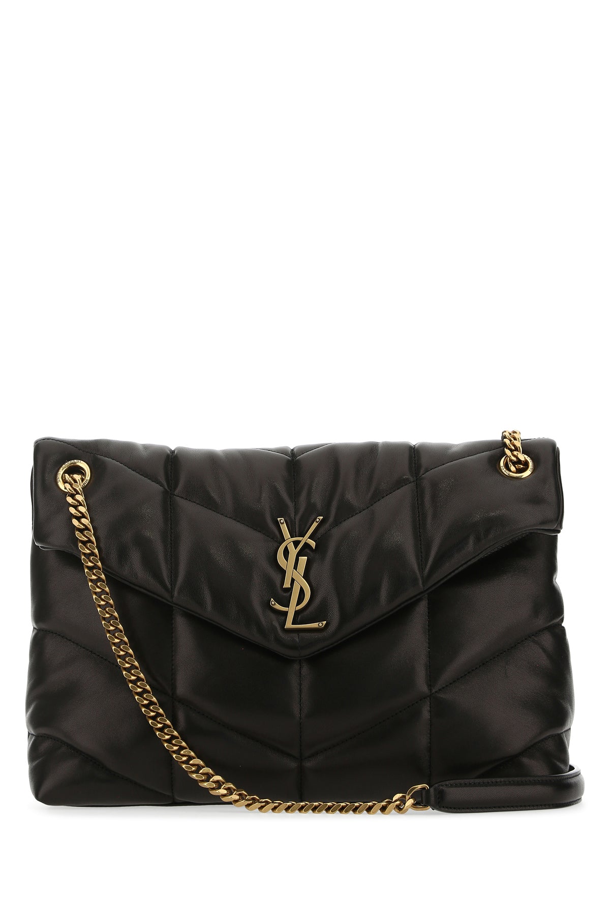 Saint Laurent Borsa a spalla LouLou media in nappa nera