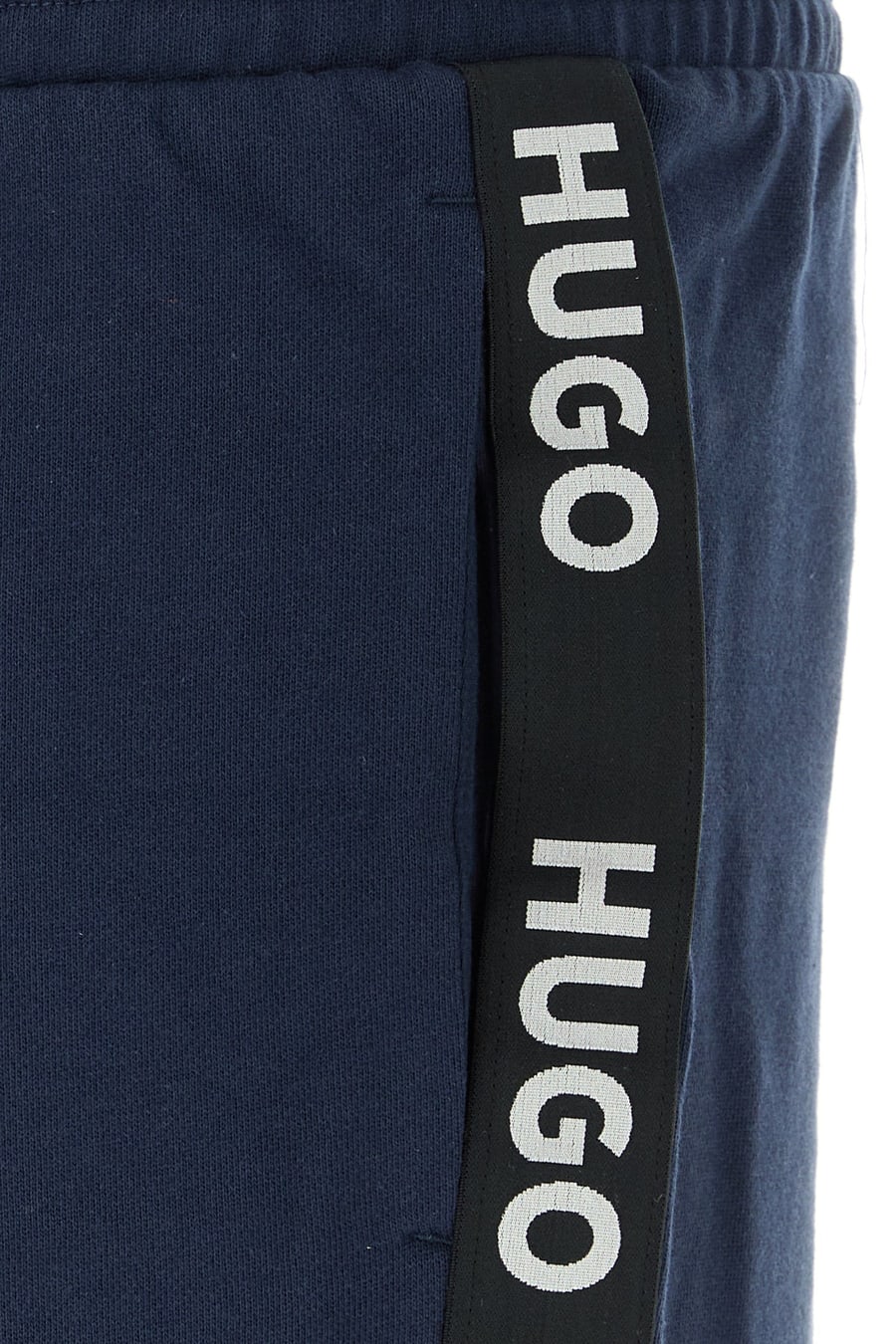 HUGO Bermuda in cotone blu, view 3