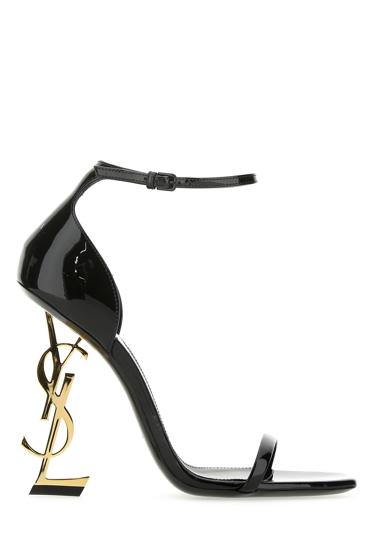 Saint Laurent Sandali Opyum 110 in pelle nera