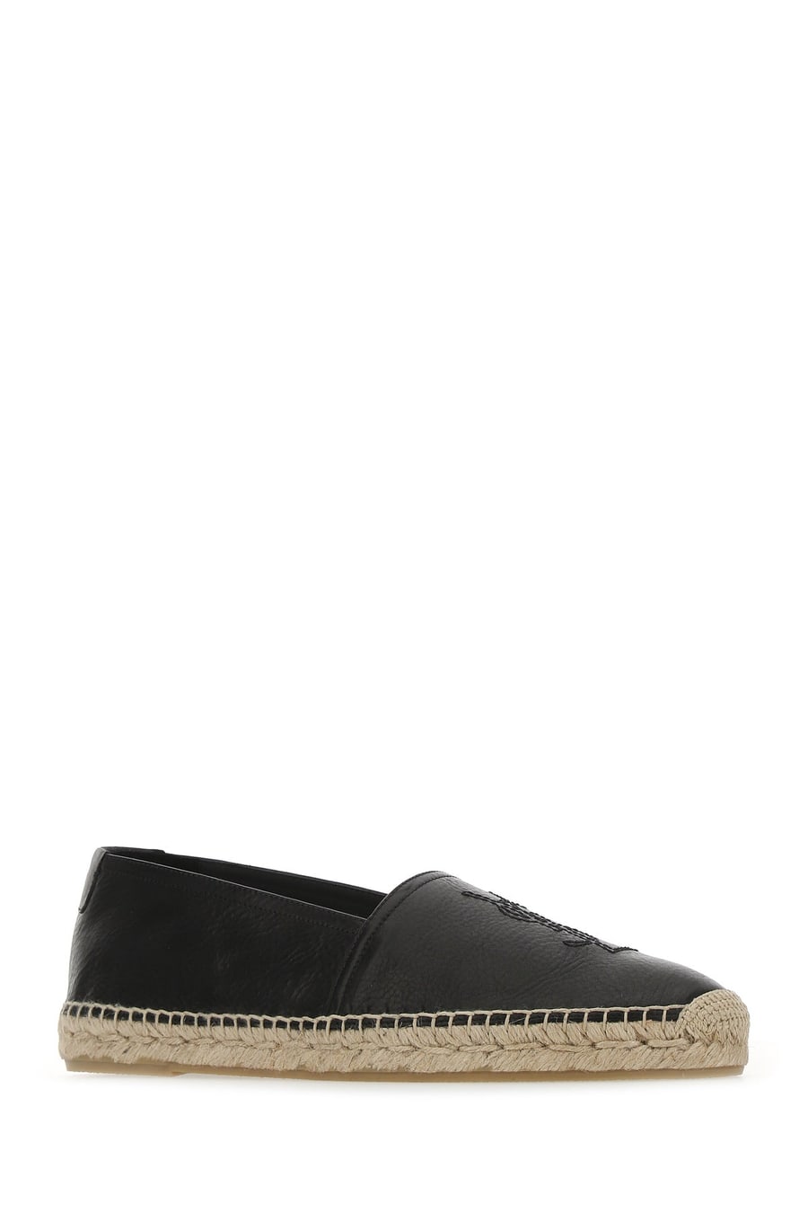 Saint Laurent Espadrillas Monogram in pelle nera, view 2