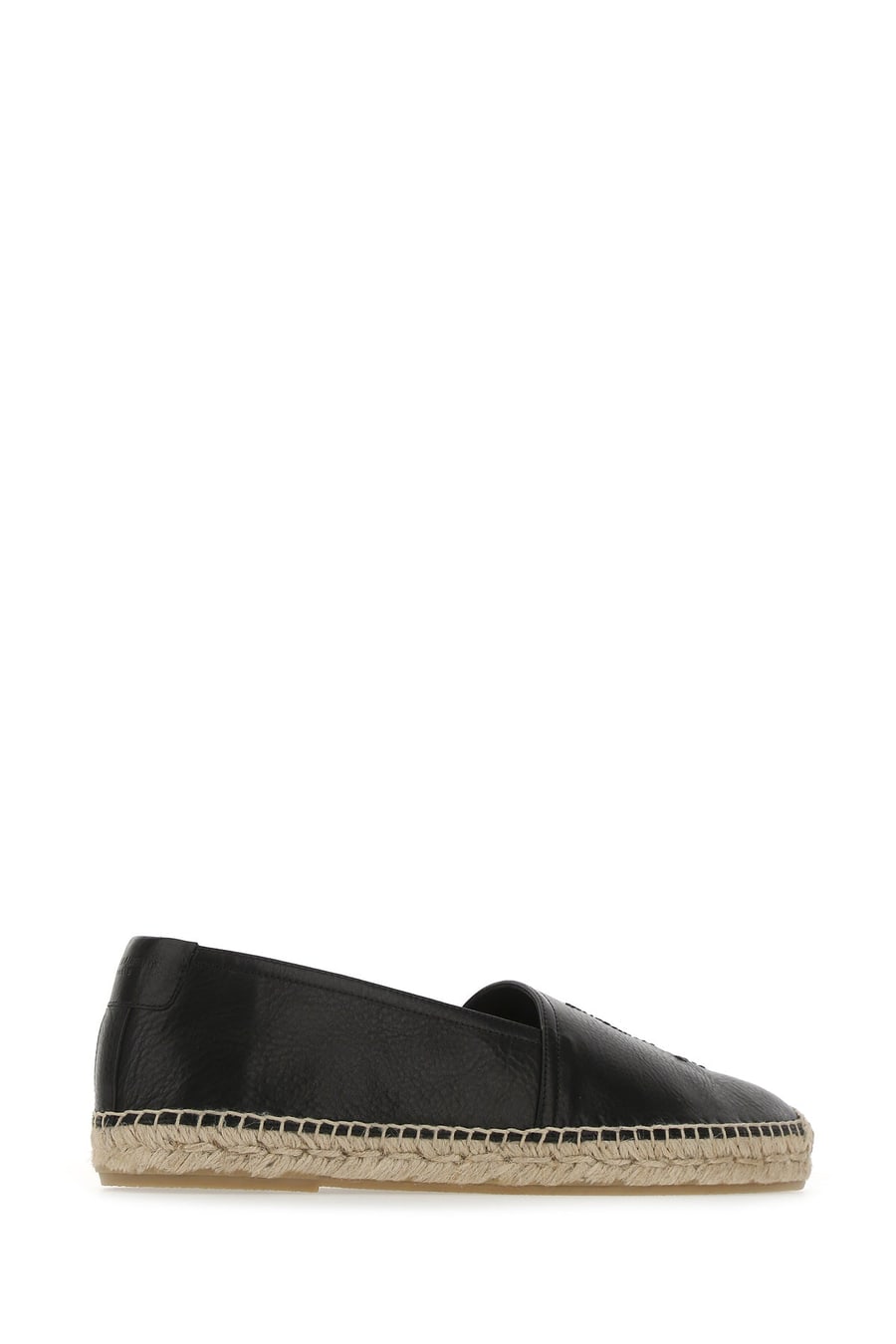 Saint Laurent Espadrillas Monogram in pelle nera, view 3