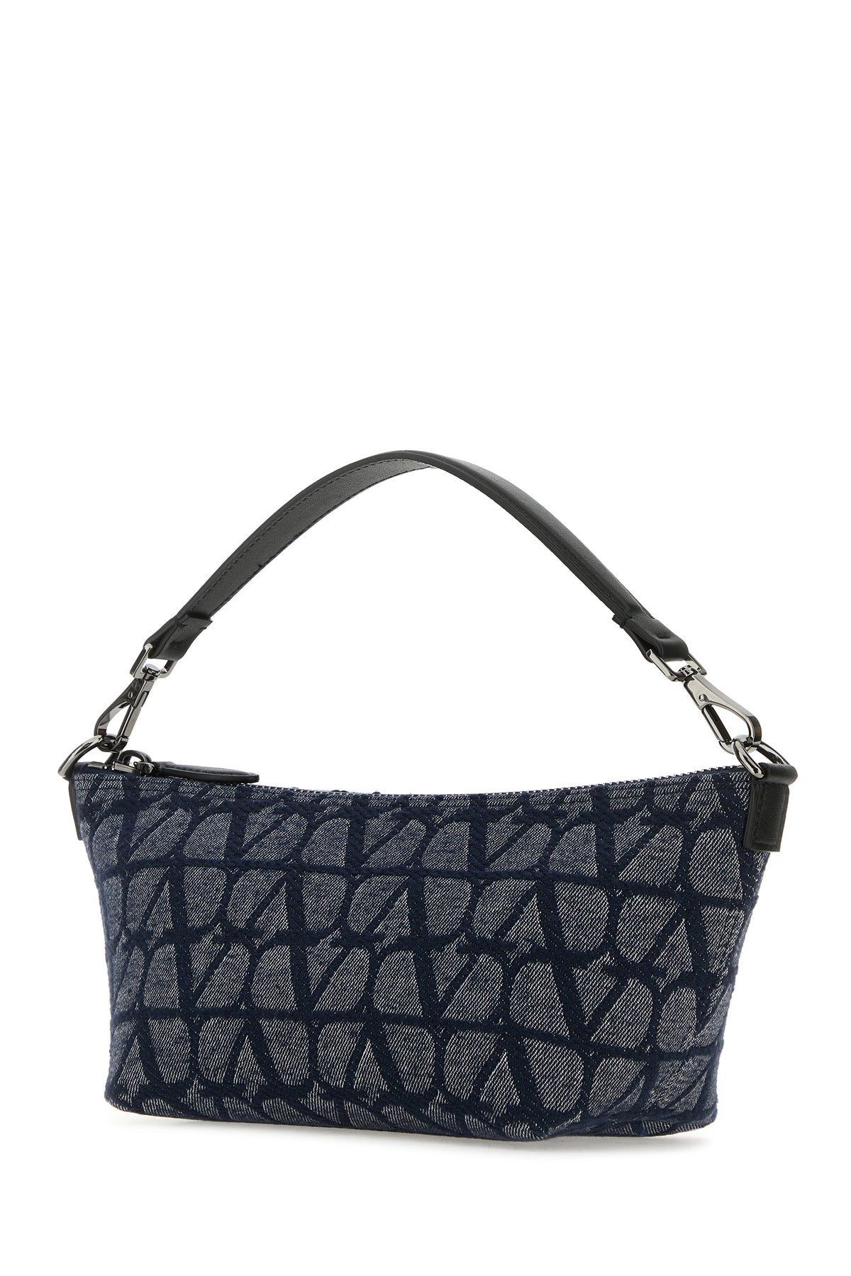 Valentino Garavani Borsa a mano in Toile Iconographe blu, view 2