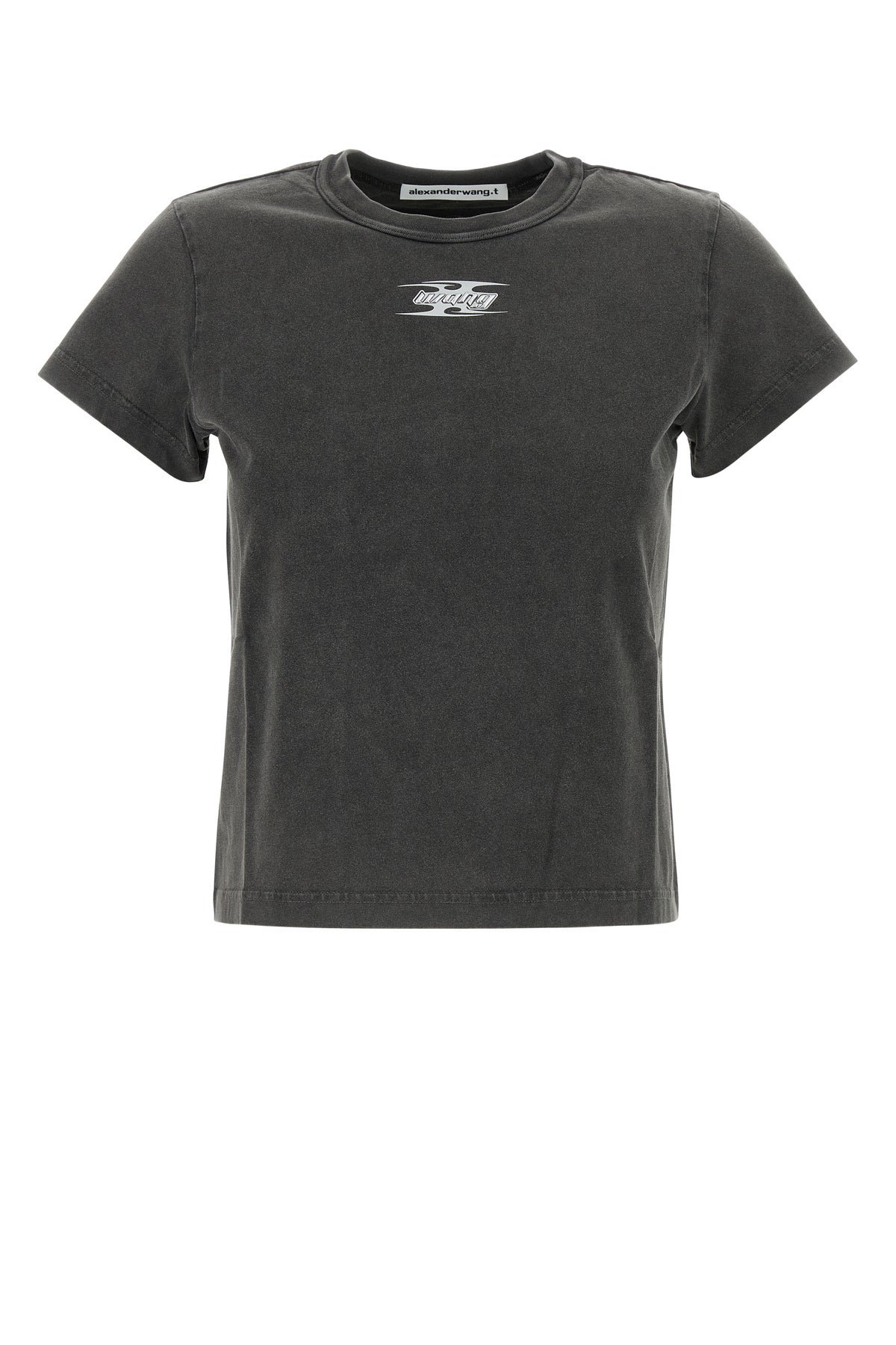 T BY ALEXANDER WANG T-shirt in cotone grigio scuro