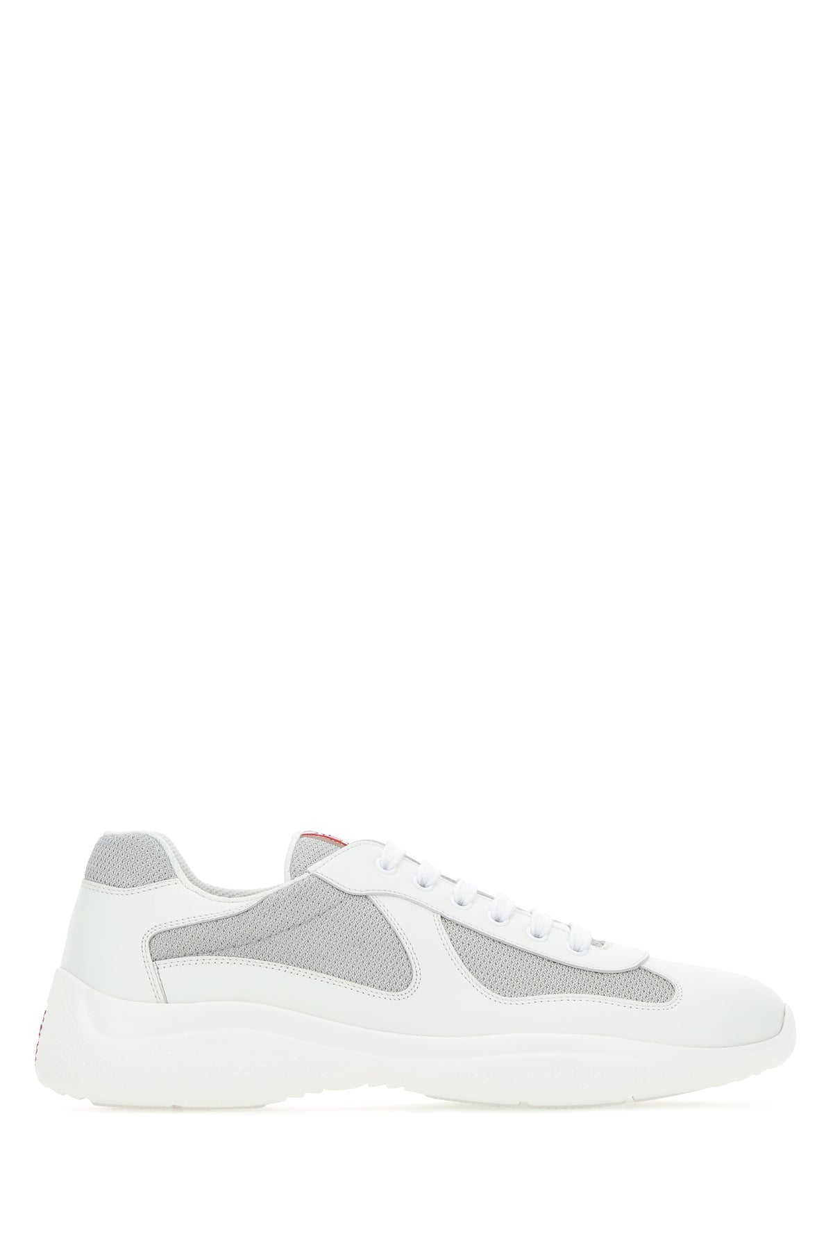 Prada Sneakers bicolor in pelle e tessuto tecnico