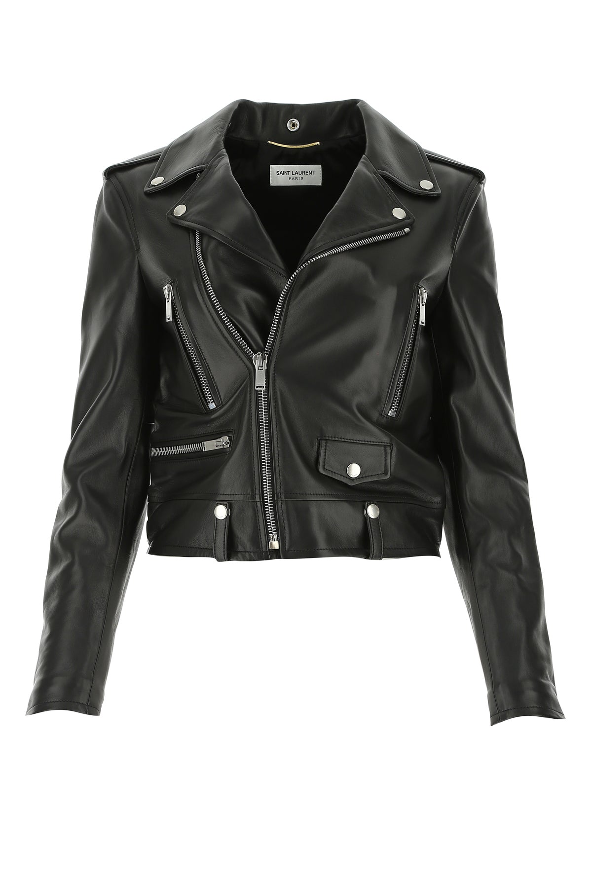 Saint Laurent Giacca in nappa nera