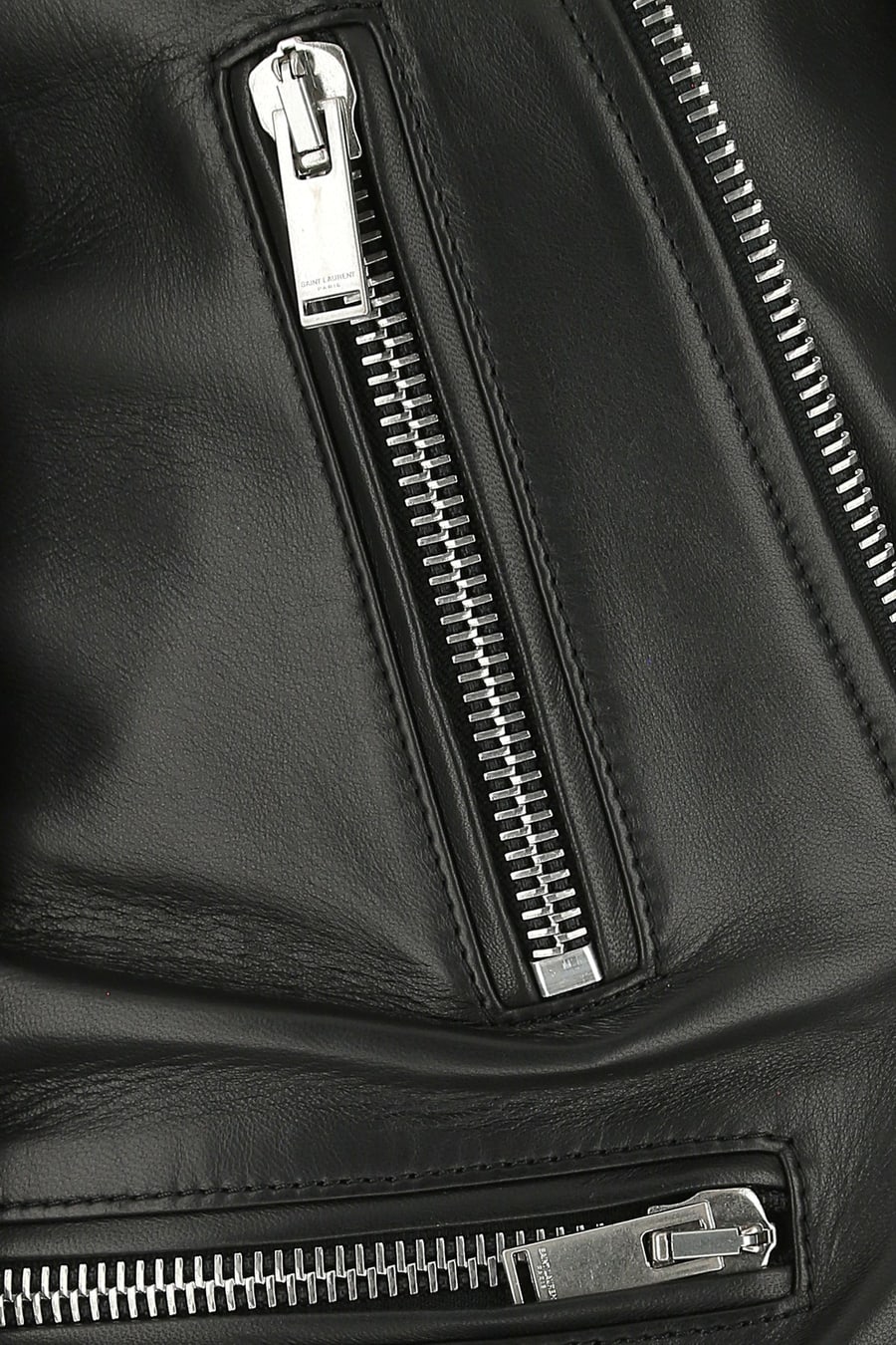 Saint Laurent Giacca in nappa nera, view 5