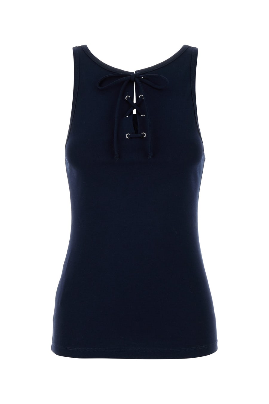 Prada Canotta in cotone blu navy