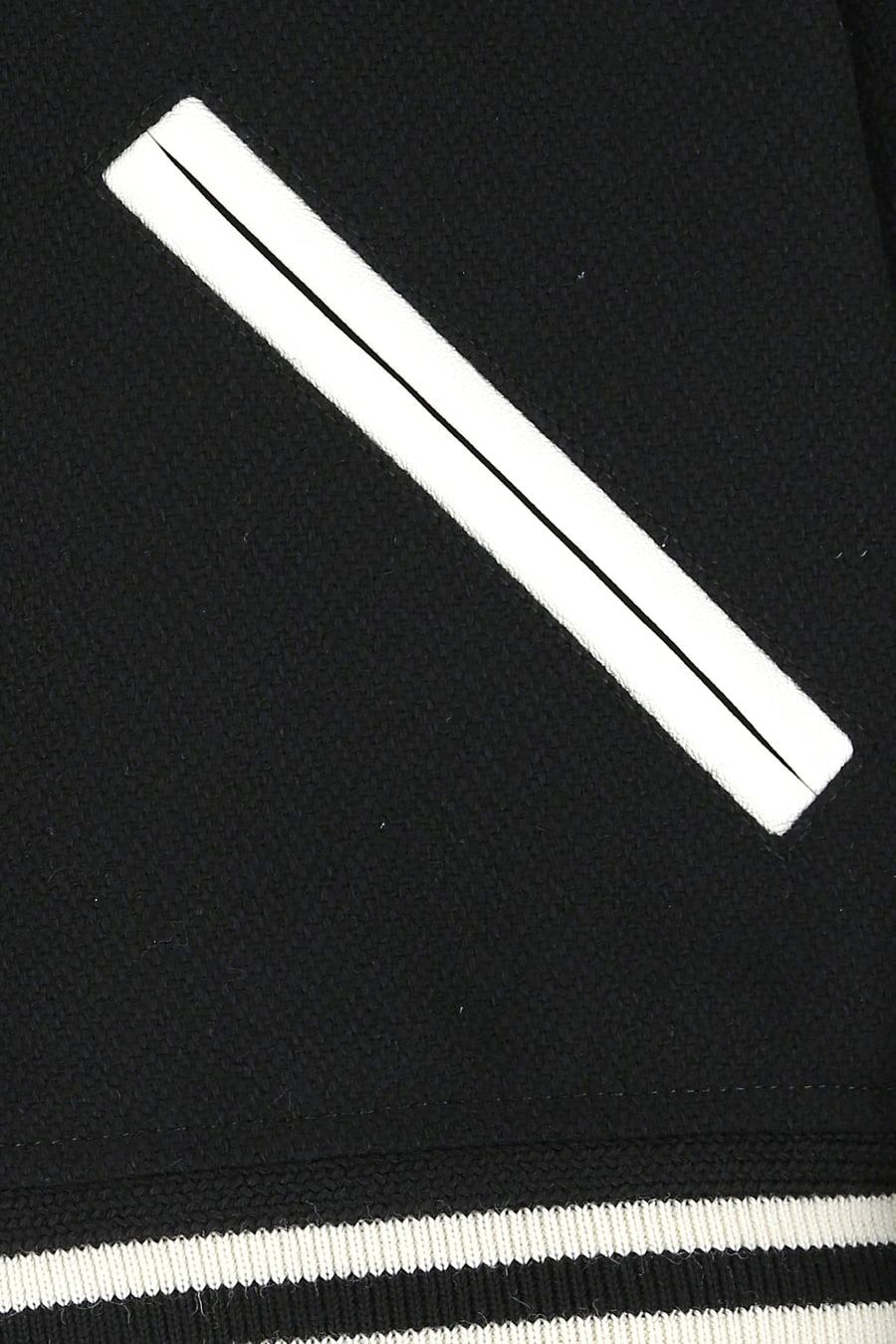 Saint Laurent Bomber in misto lana nera, view 5
