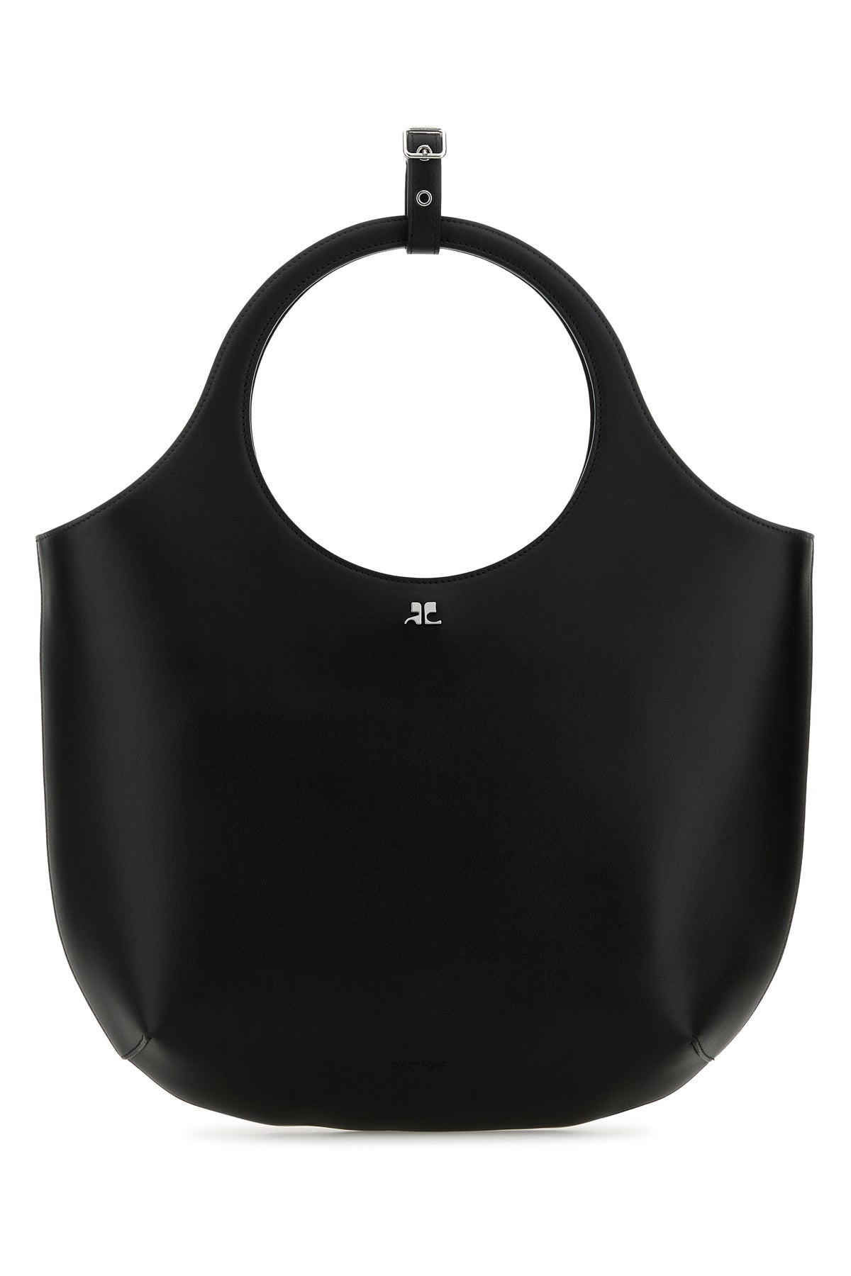 COURREGES Borsa a mano Holy media in pelle nera
