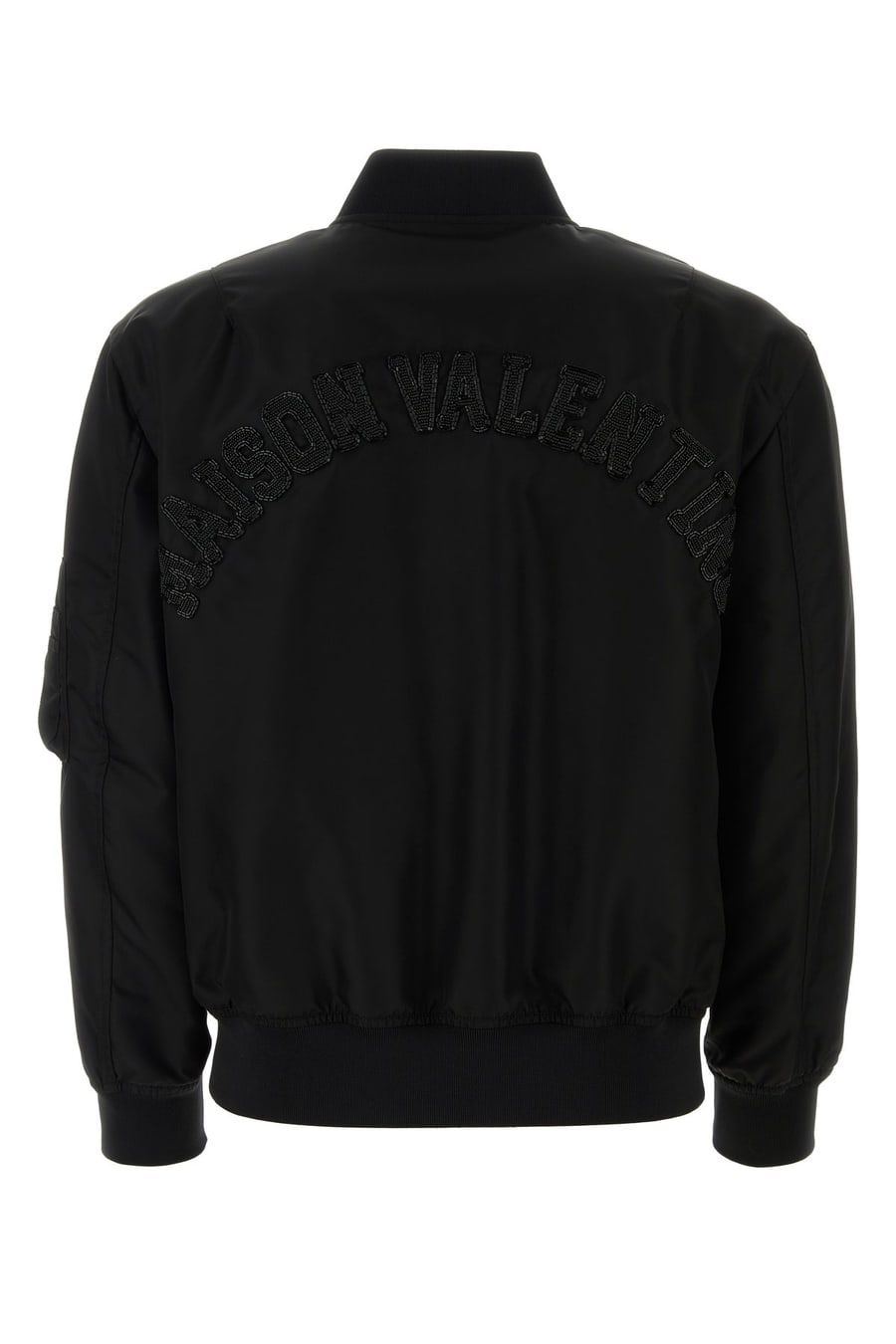 Valentino Garavani Bomber in nylon nero, view 2