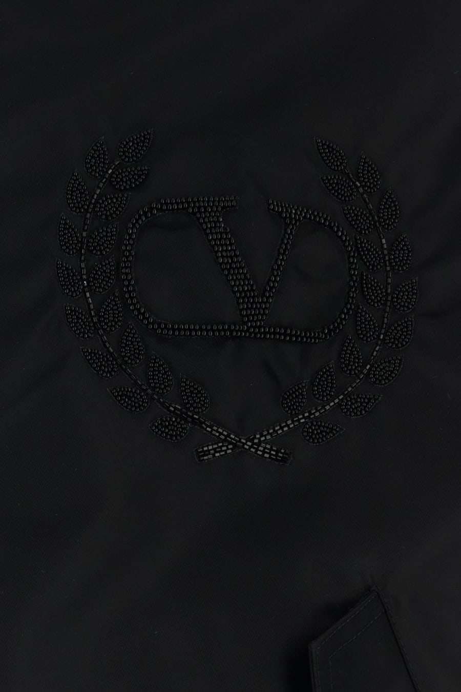Valentino Garavani Bomber in nylon nero, view 3