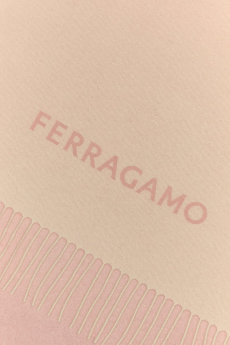 Ferragamo Sciarpa in cashmere rosa, view 2