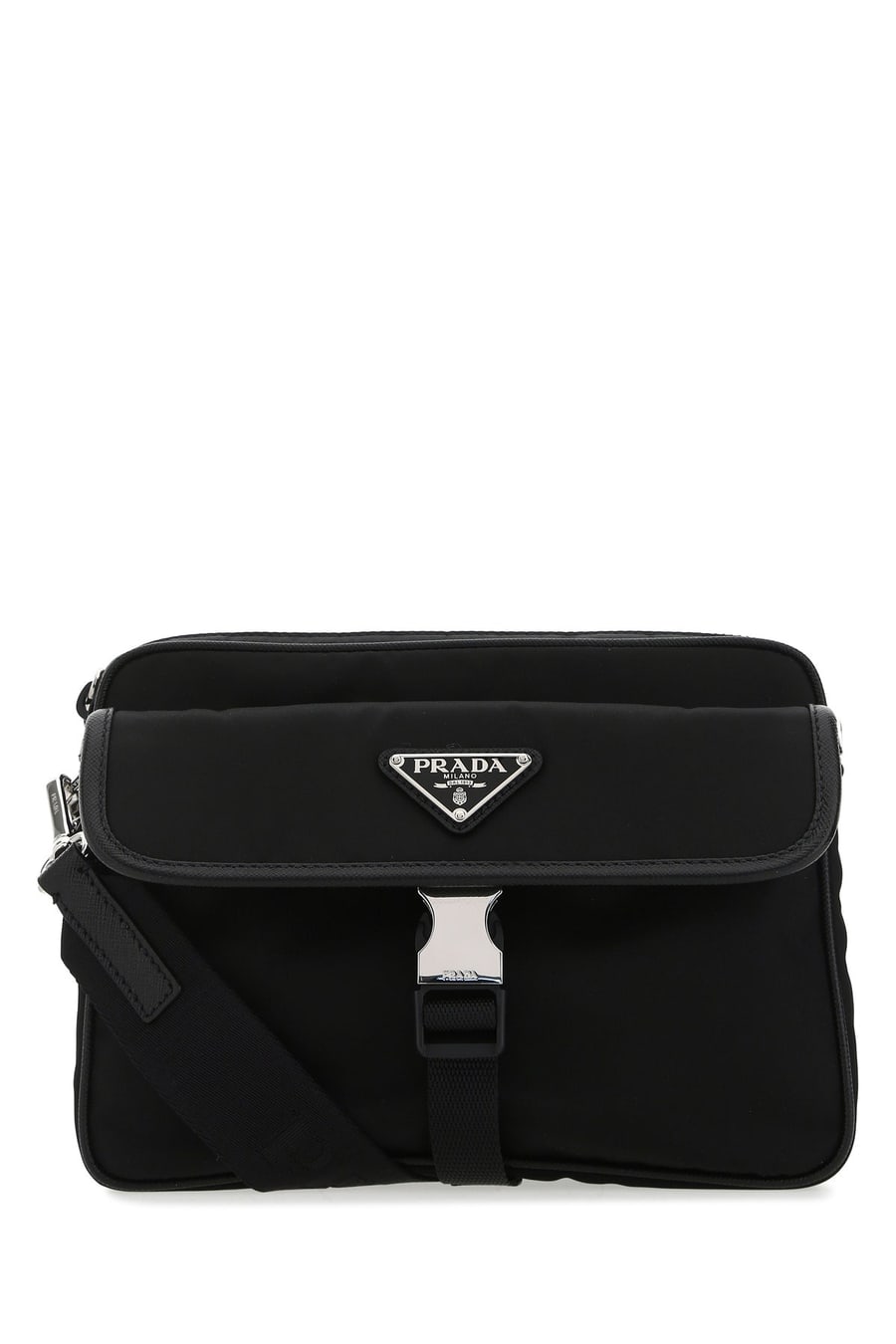 Prada Borsa a tracolla in nylon nero