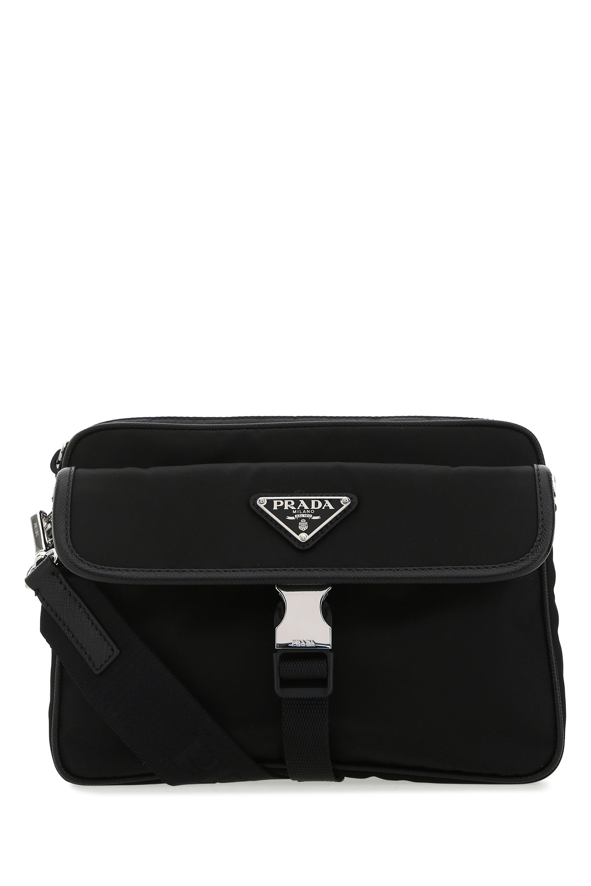 Prada Borsa a tracolla in nylon nero