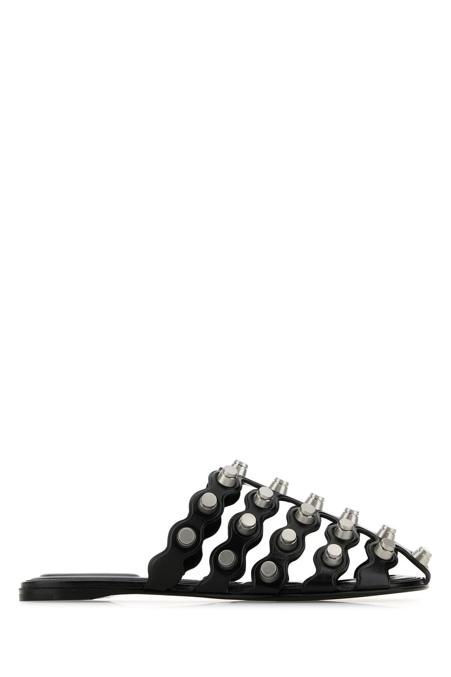 ALEXANDER WANG Slippers Rexa in pelle nera