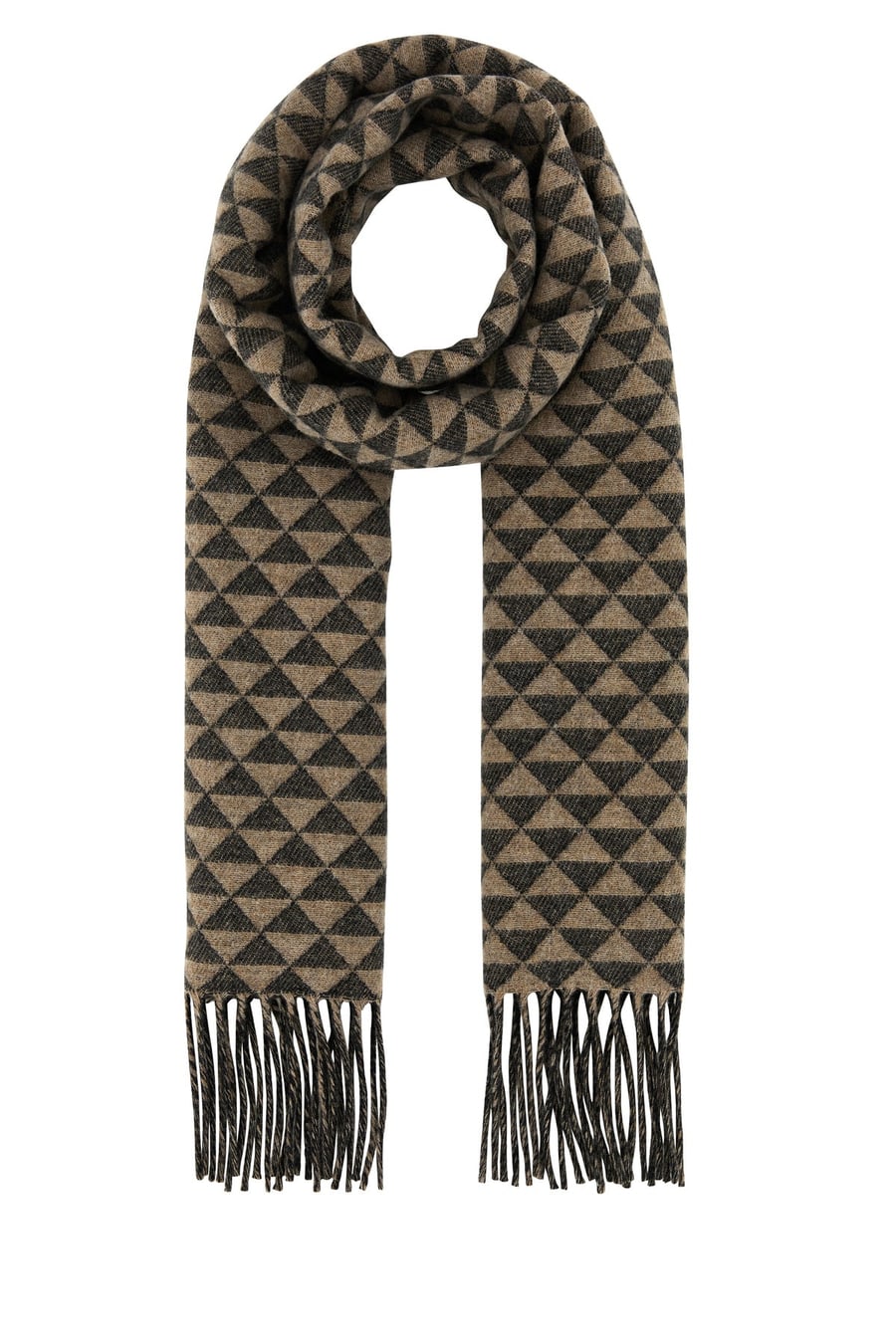 Prada Sciarpa in misto lana ricamata