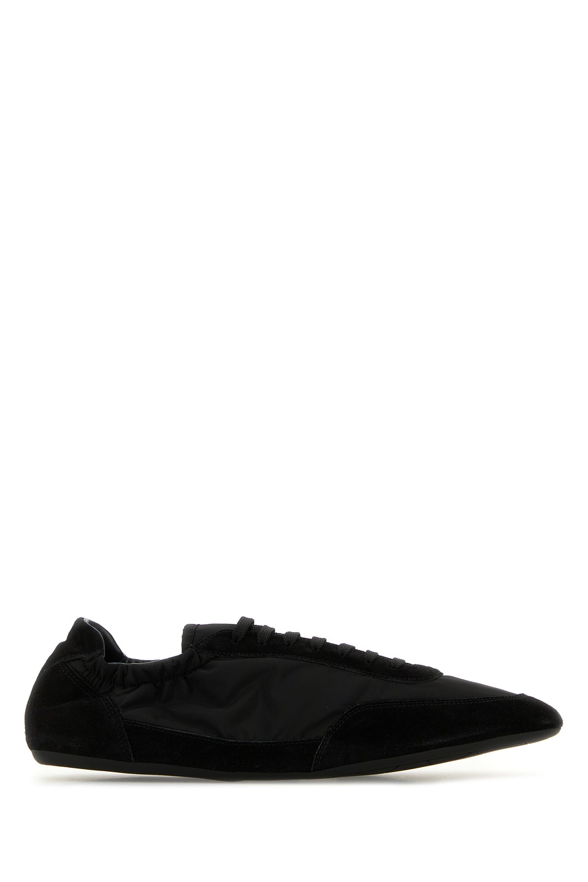 Prada Sneakers nere in nylon e pelle scamosciata