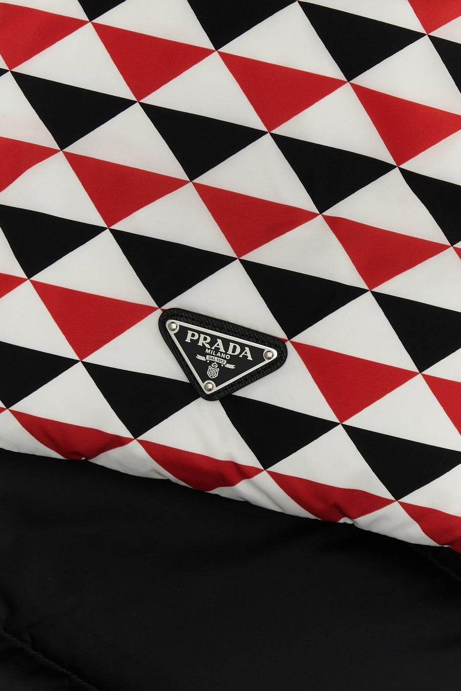 Prada Sciarpa imbottita in Re-Nylon stampato, view 2