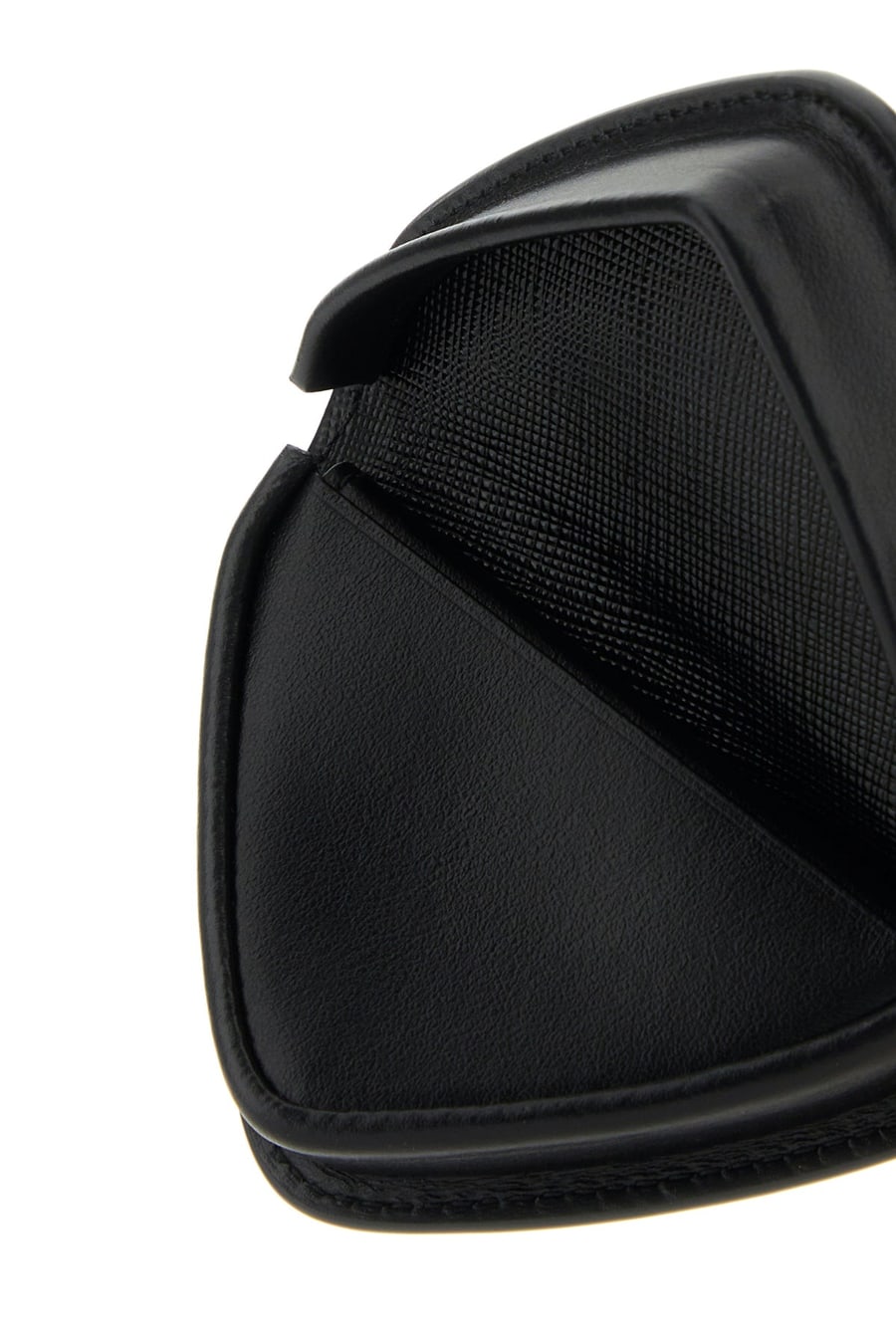 Prada Portamonete in pelle nera, view 4