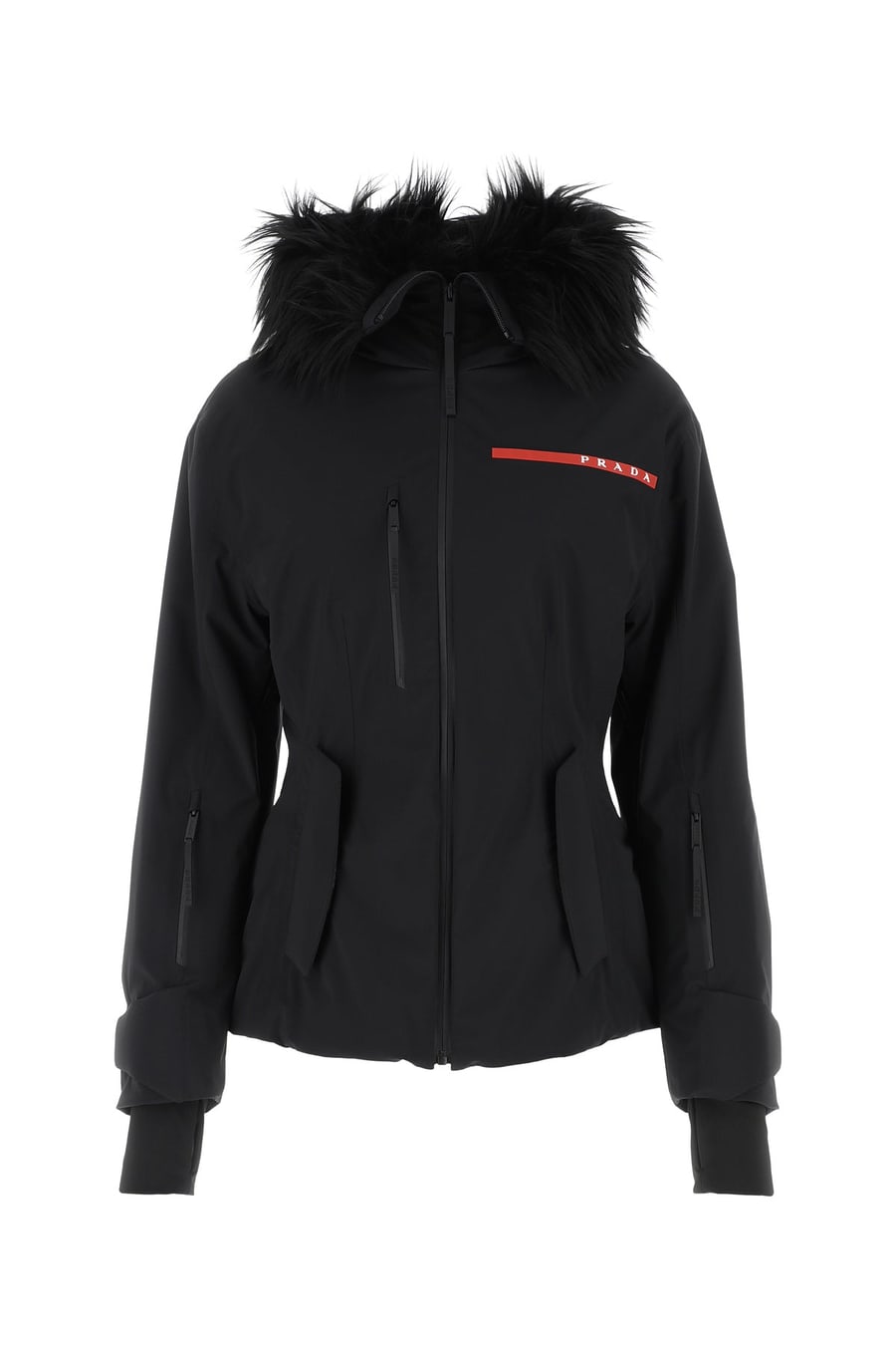 Prada Giubbino da sci in Re-Nylon nero
