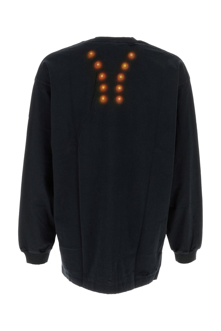 DOUBLET T-shirt in cotone nero, view 2