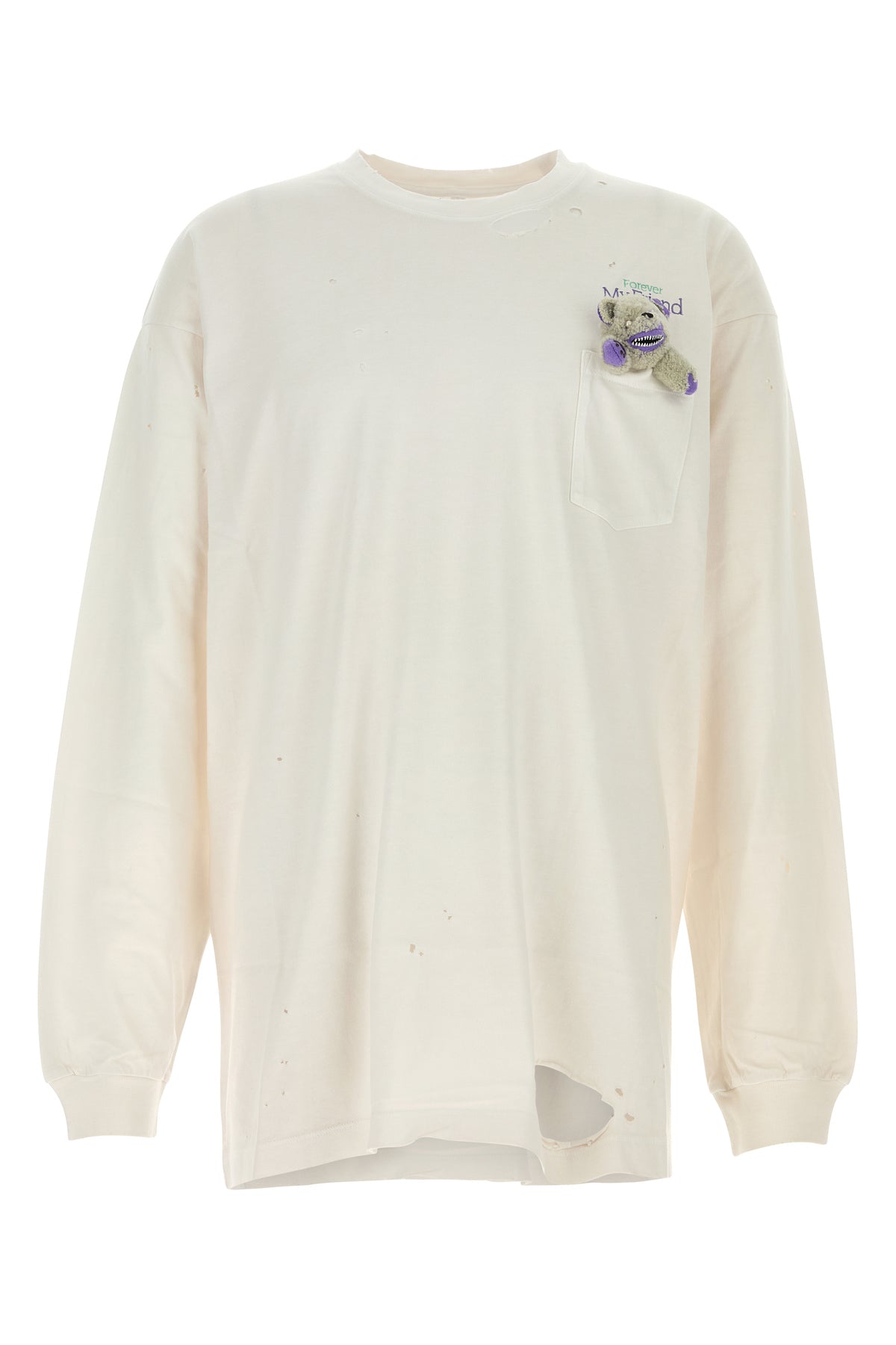 DOUBLET T-shirt in cotone gesso