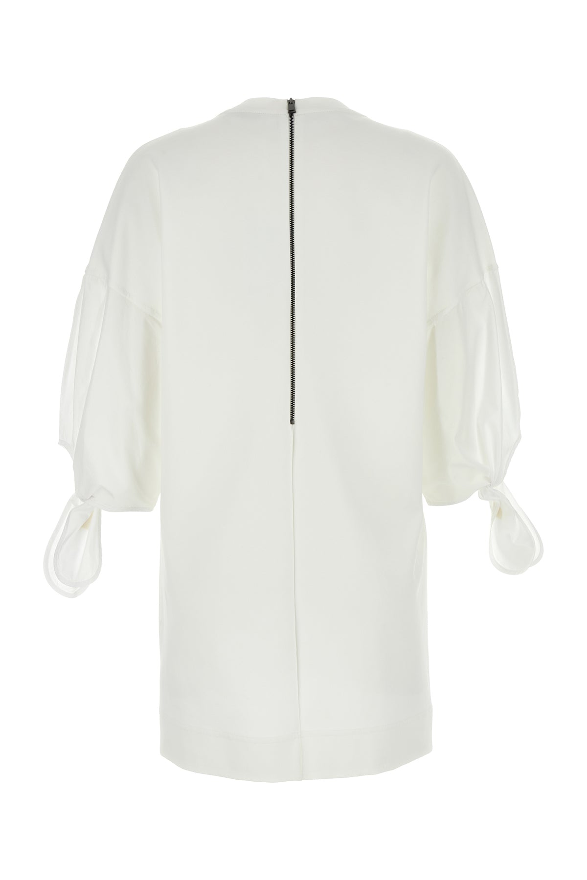 Max Mara Mini abito t-shirt Agora in misto nylon stretch bianco, view 2