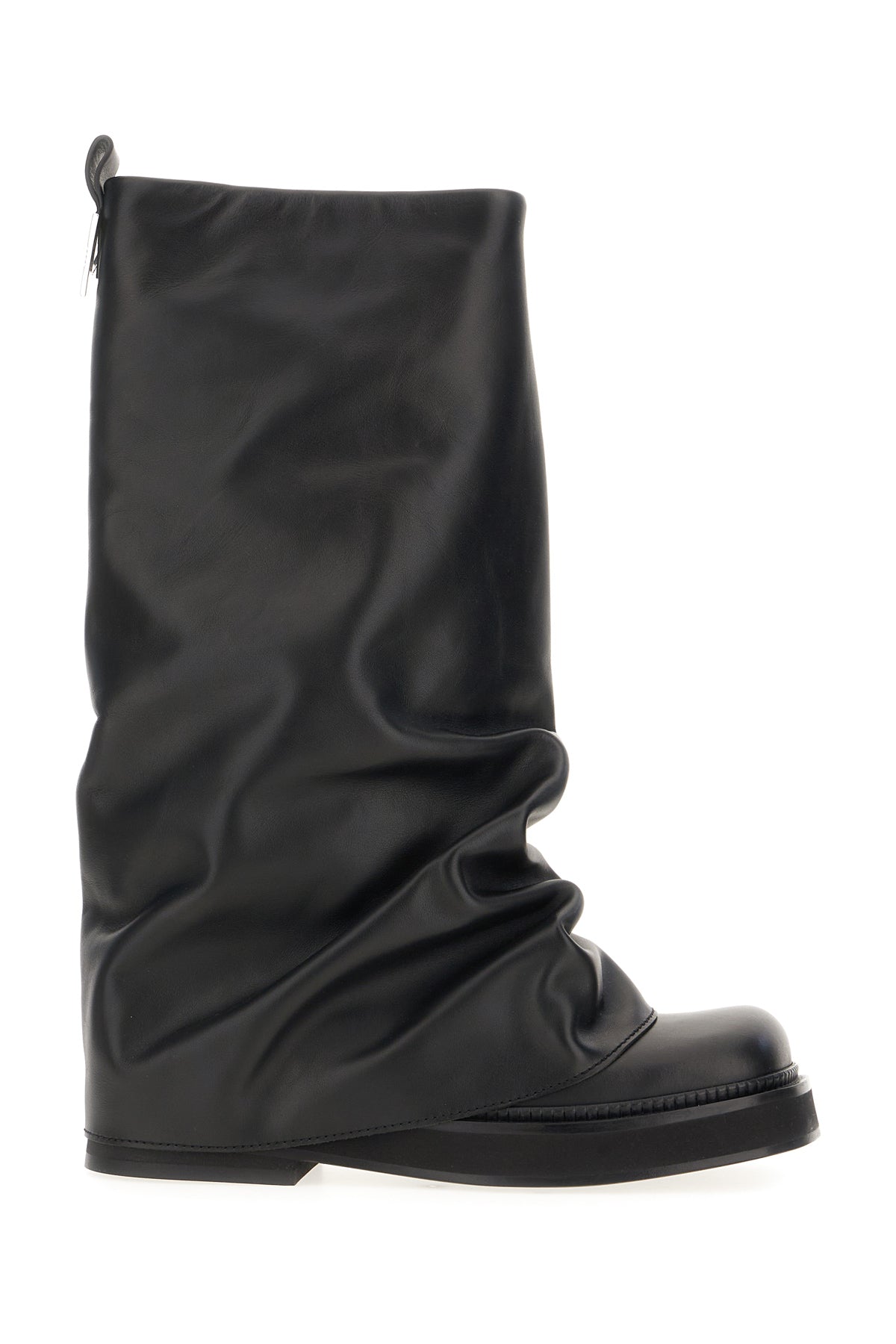 The Attico Stivali Robin in pelle nera