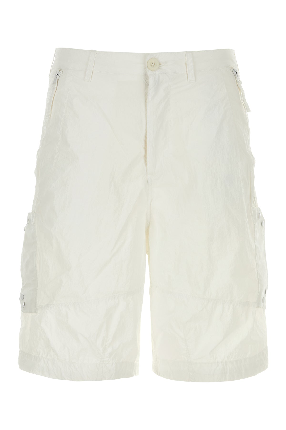 TEN C Bermuda in nylon bianco