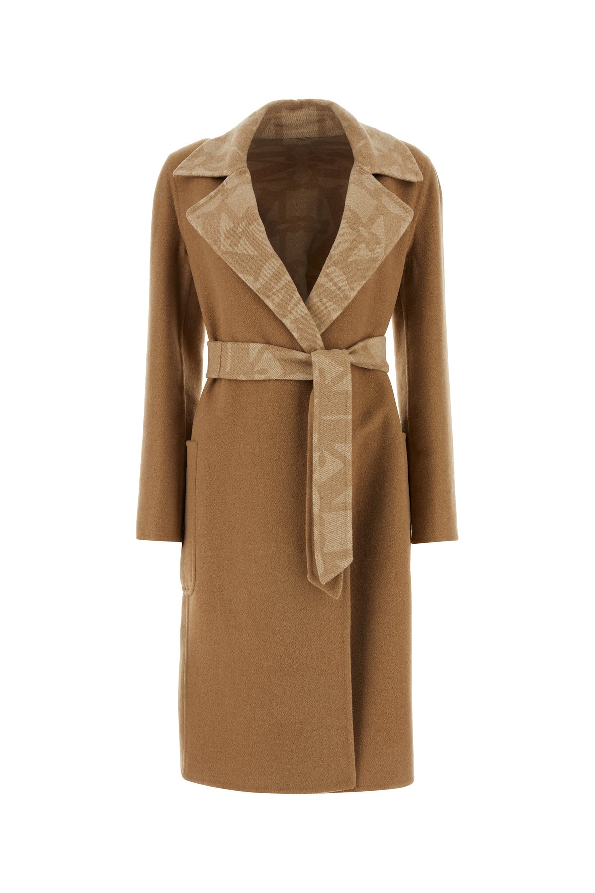 Max Mara Cappotto Abito in cammello biscotto