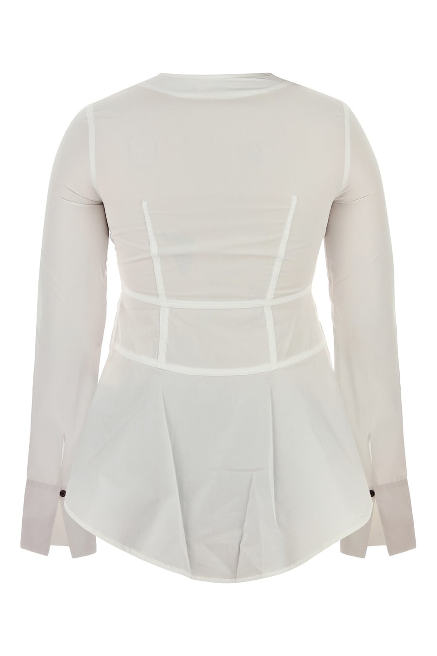 CO Camicia in popeline bianco, view 2