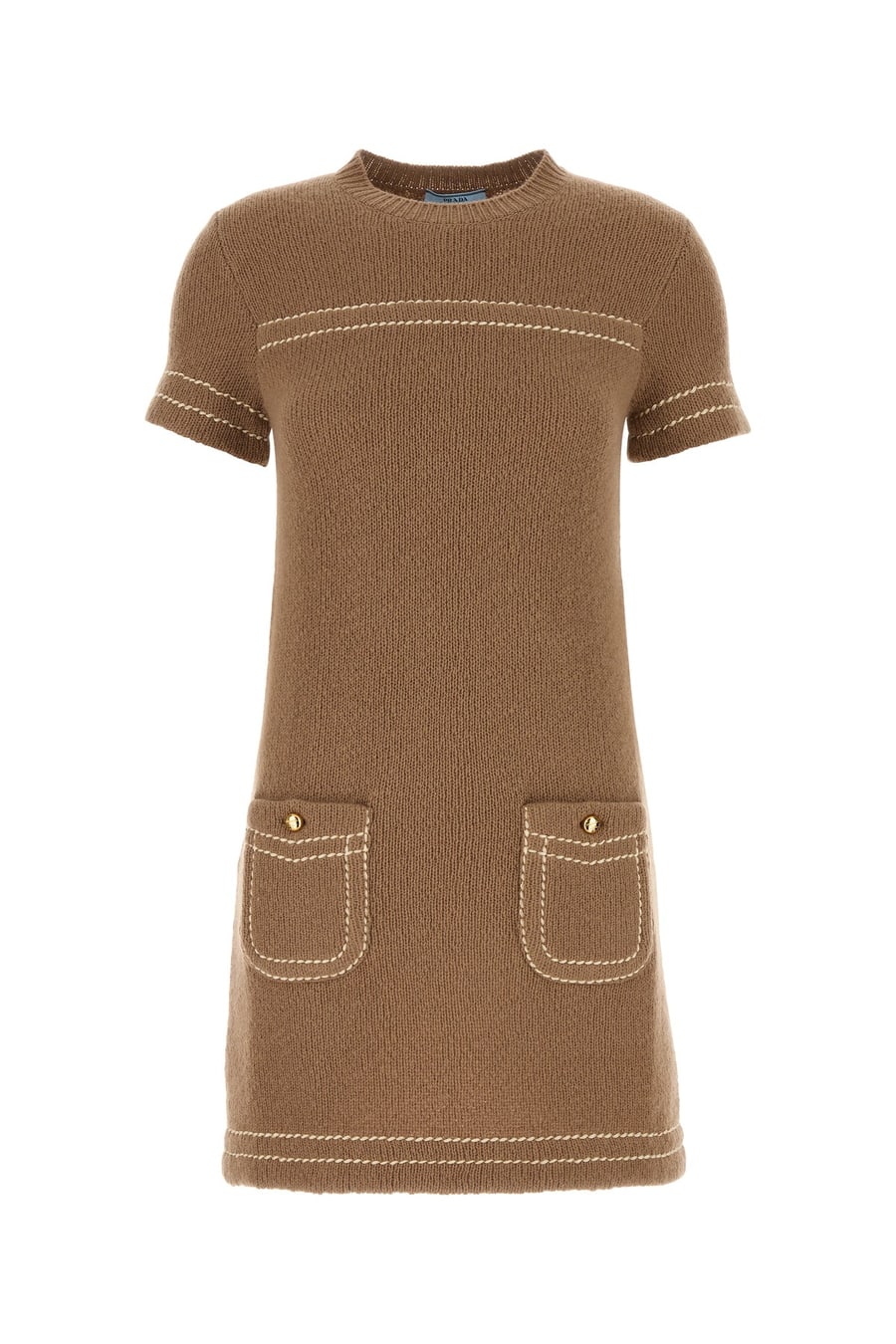 Prada Mini abito in cashmere biscotto