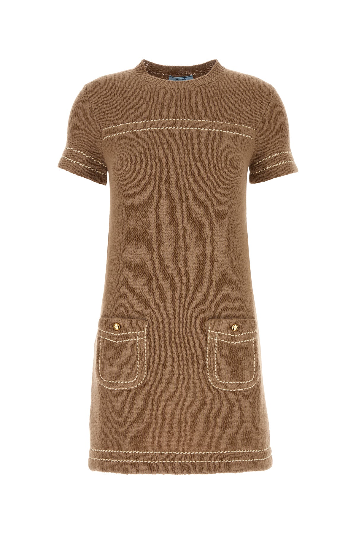 Prada Mini abito in cashmere biscotto
