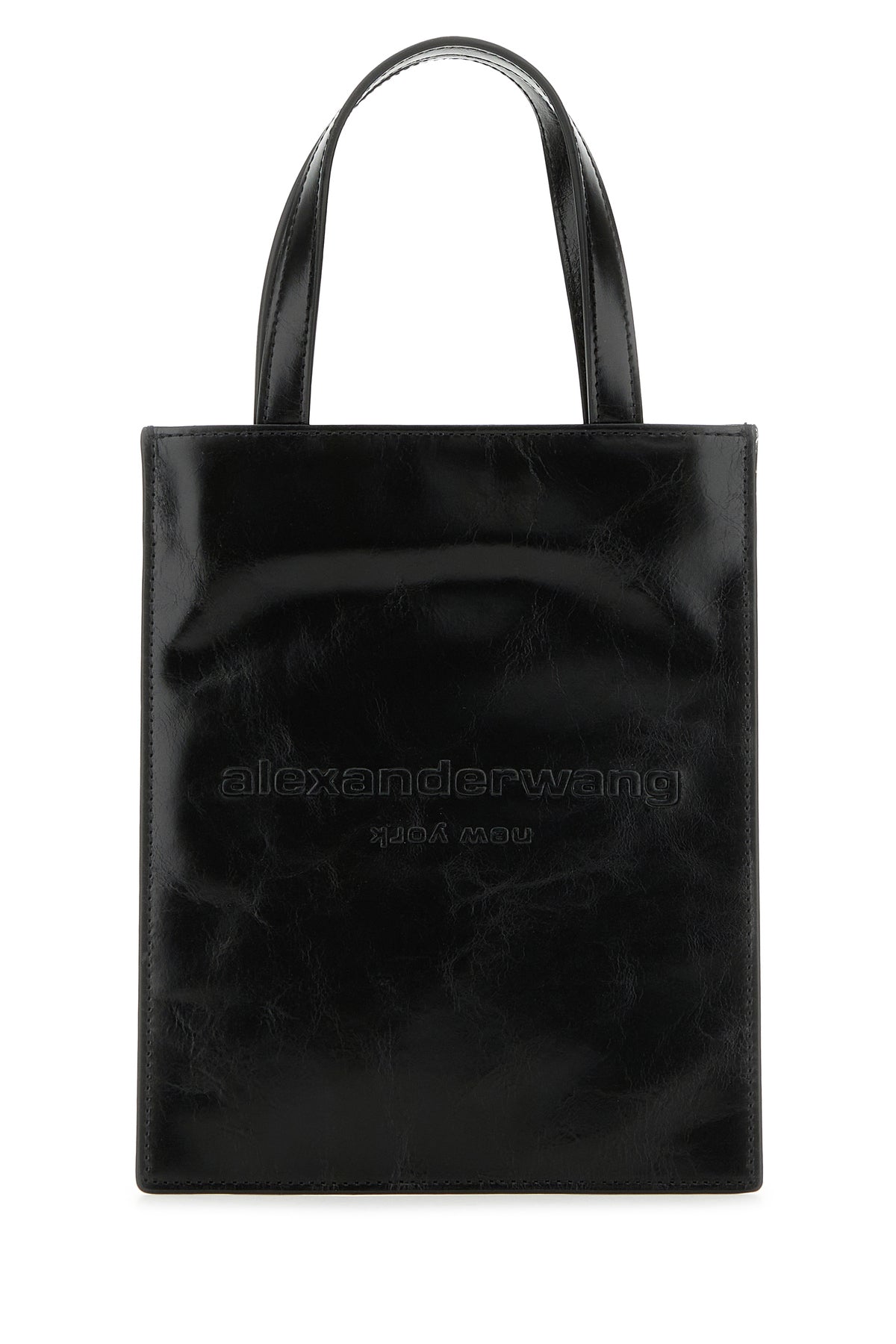 ALEXANDER WANG Borsa a mano Pinch piccola in pelle nera