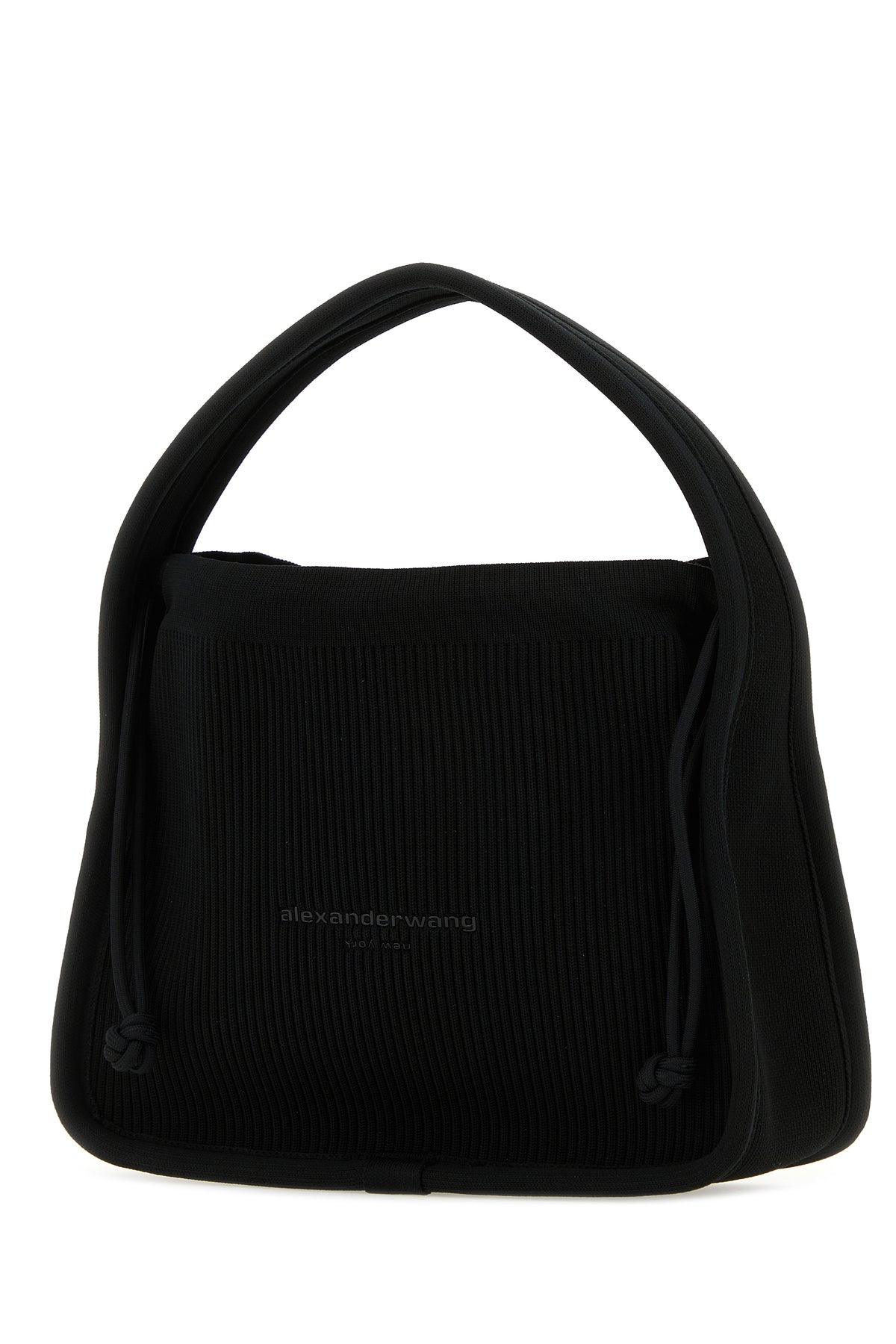ALEXANDER WANG Borsa a mano Ryan piccola in tessuto nero, view 2
