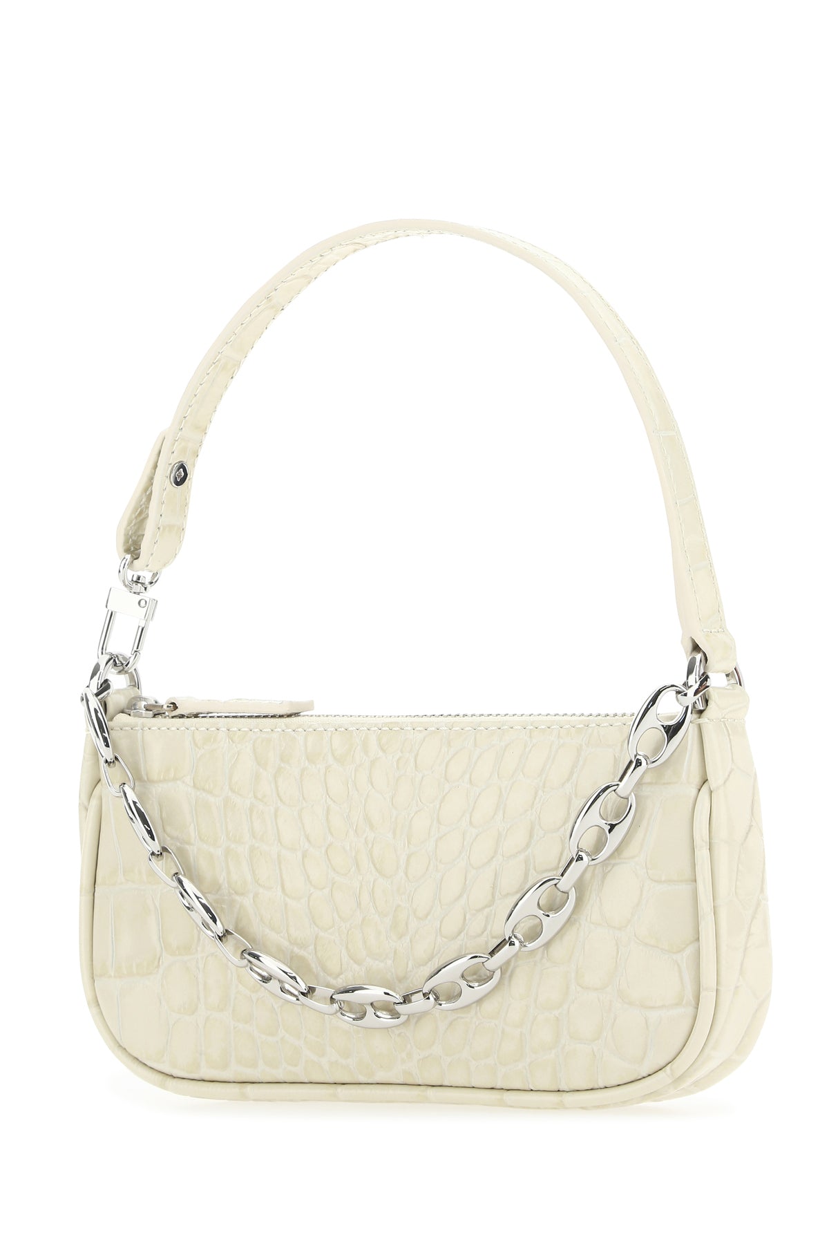 BY FAR Borsa a mano Rachel Mini in pelle avorio, view 2