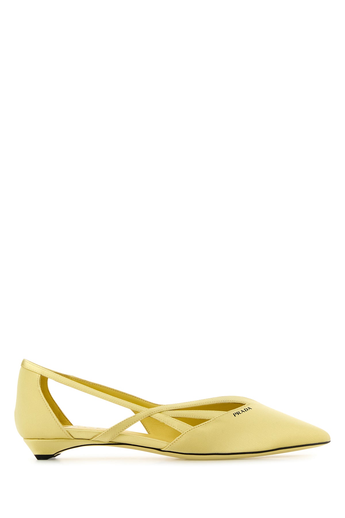 Prada Ballerine in raso giallo pastello