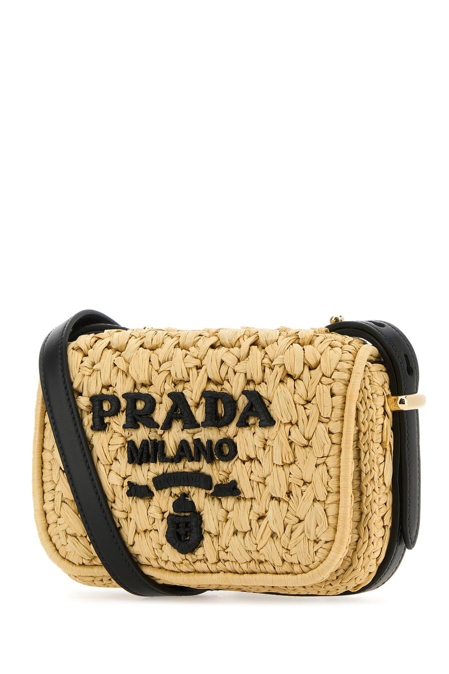 Prada Borsa a tracolla in rafia, view 2