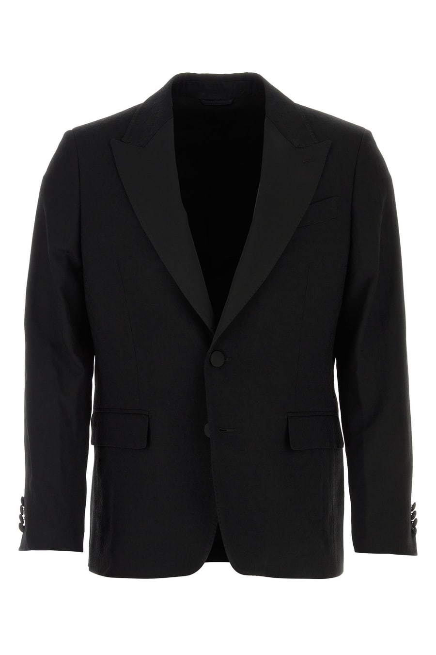Etro Giacca in lana stretch nera